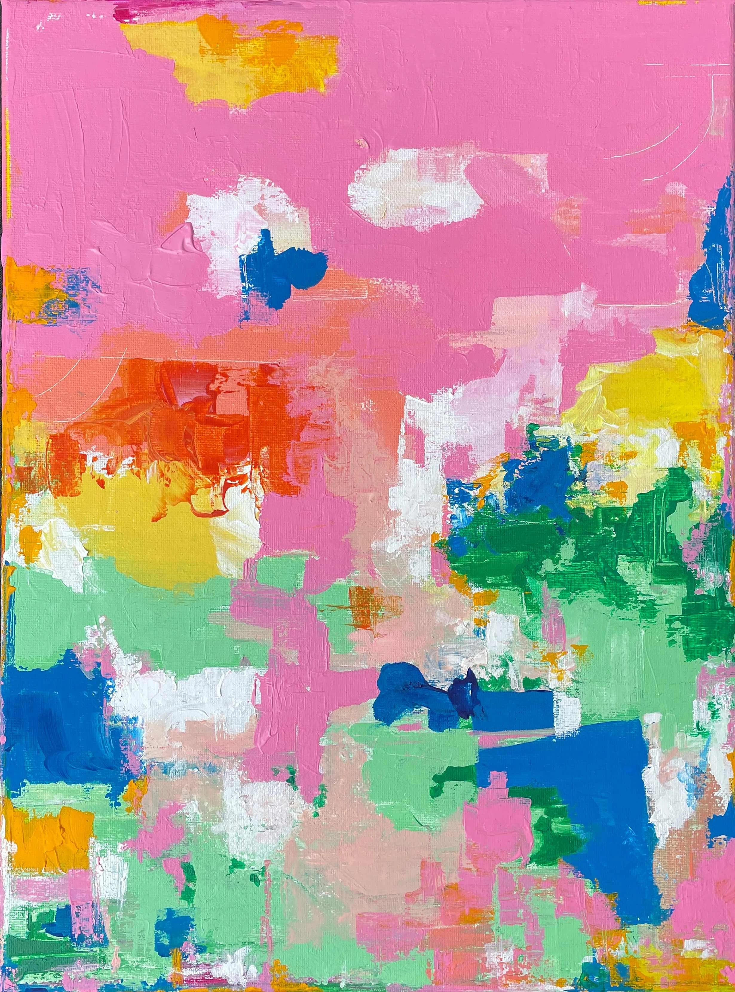 NICE & BRIGHT ©ELEANORTHOM 2023
Acrylic on Canvas 
30x40cm [£420.00, Framed]