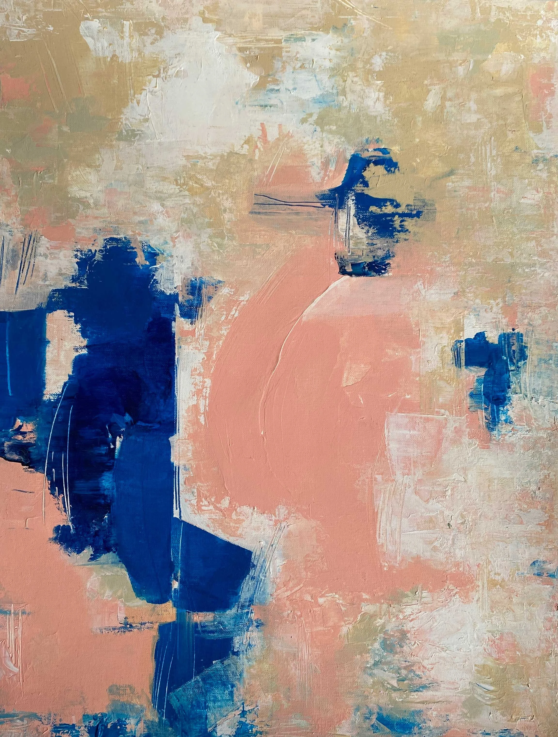 DUSK ©ELEANORTHOM 2023 
Acrylic on paper, 29.7 x 42cm 
[£300.00 Unframed]