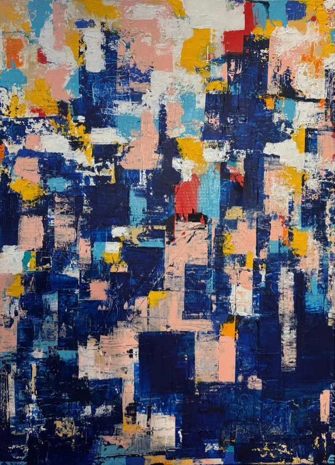 MOUNTAINS ©ELEANORTHOM 2025 Acrylic on canvas, 30x40cm [£350.00, Unframed) 