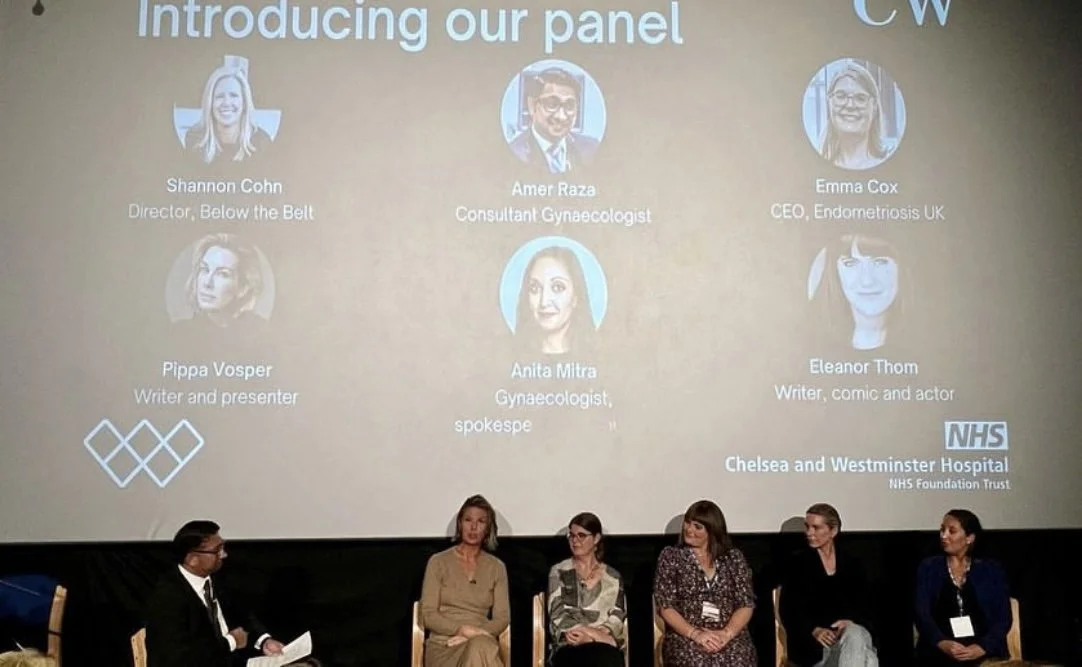 'Below the Belt' Q&A @ NHS Chelsea & Westminster Hospital w/ Director Shannon Cohen, Emma Cox, Eleanor Thom, Pippa Vosper, Dr Anita Mitra, hosted by Dr Amer Raza, 2022
