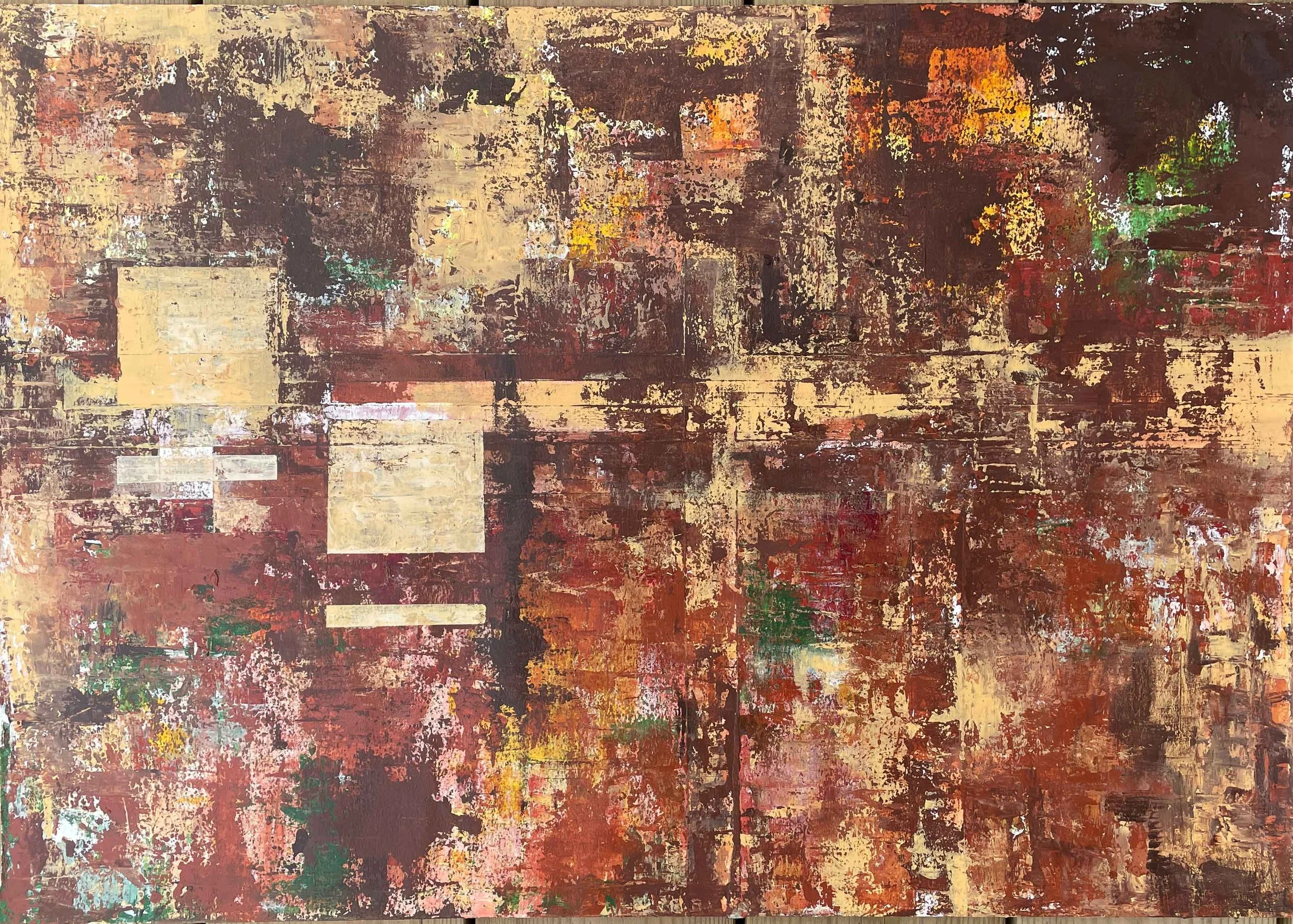 AUTUMN LEAVES ©ELEANORTHOM 2020
Acrylic on Paper, 42x59cm 
[£400.00 Unframed]