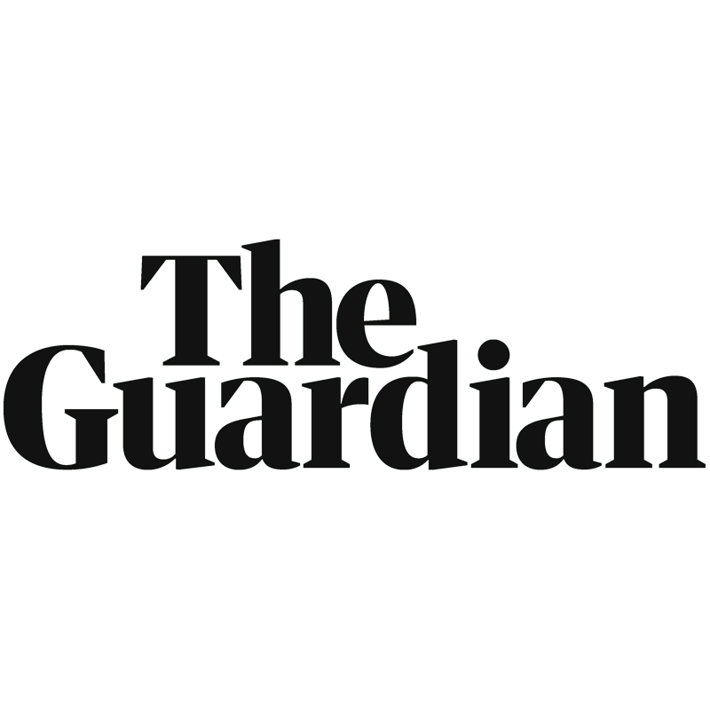 The Guardian logo in black text.