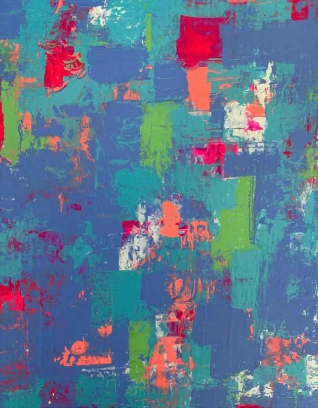 SHELLSUIT ©ELEANORTHOM 2025 Acrylic & Gouache on Paper, 21x29.7cm 
[£250.00, Unframed]