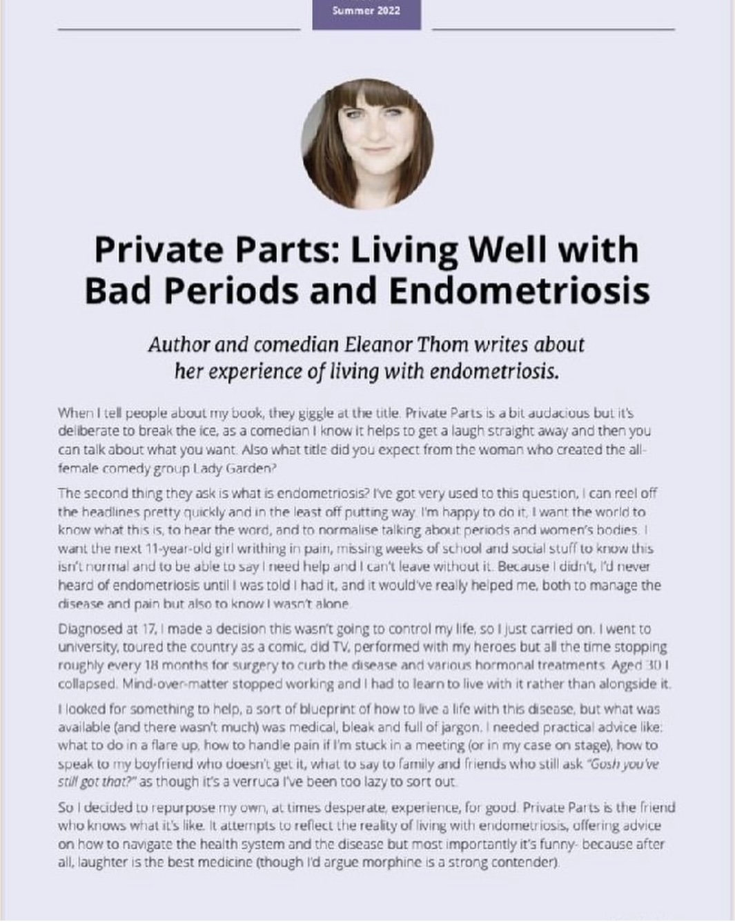 Article for BSGE Medical Journal, 2022