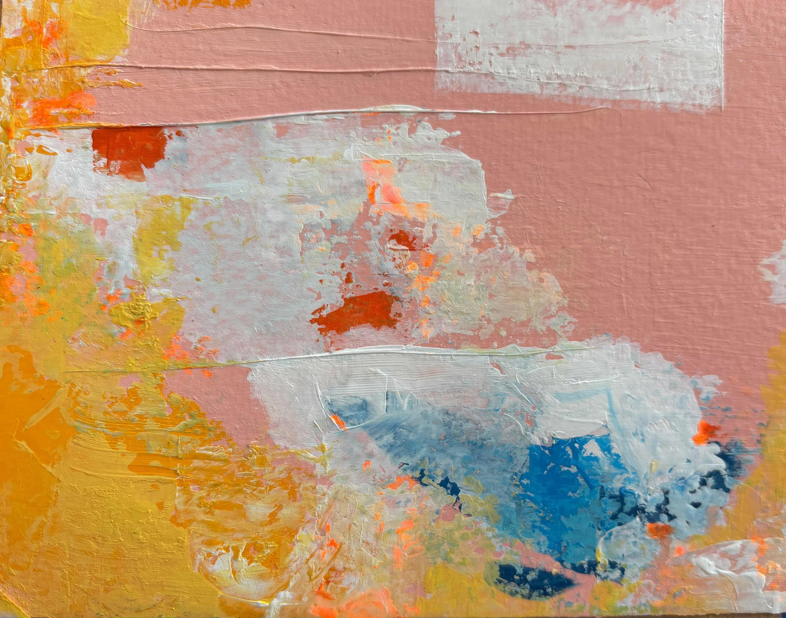 HORIZON ©ELEANORTHOM 2025
Acrylic & Gouache on Paper, 14.8x 21cm
[SOLD]