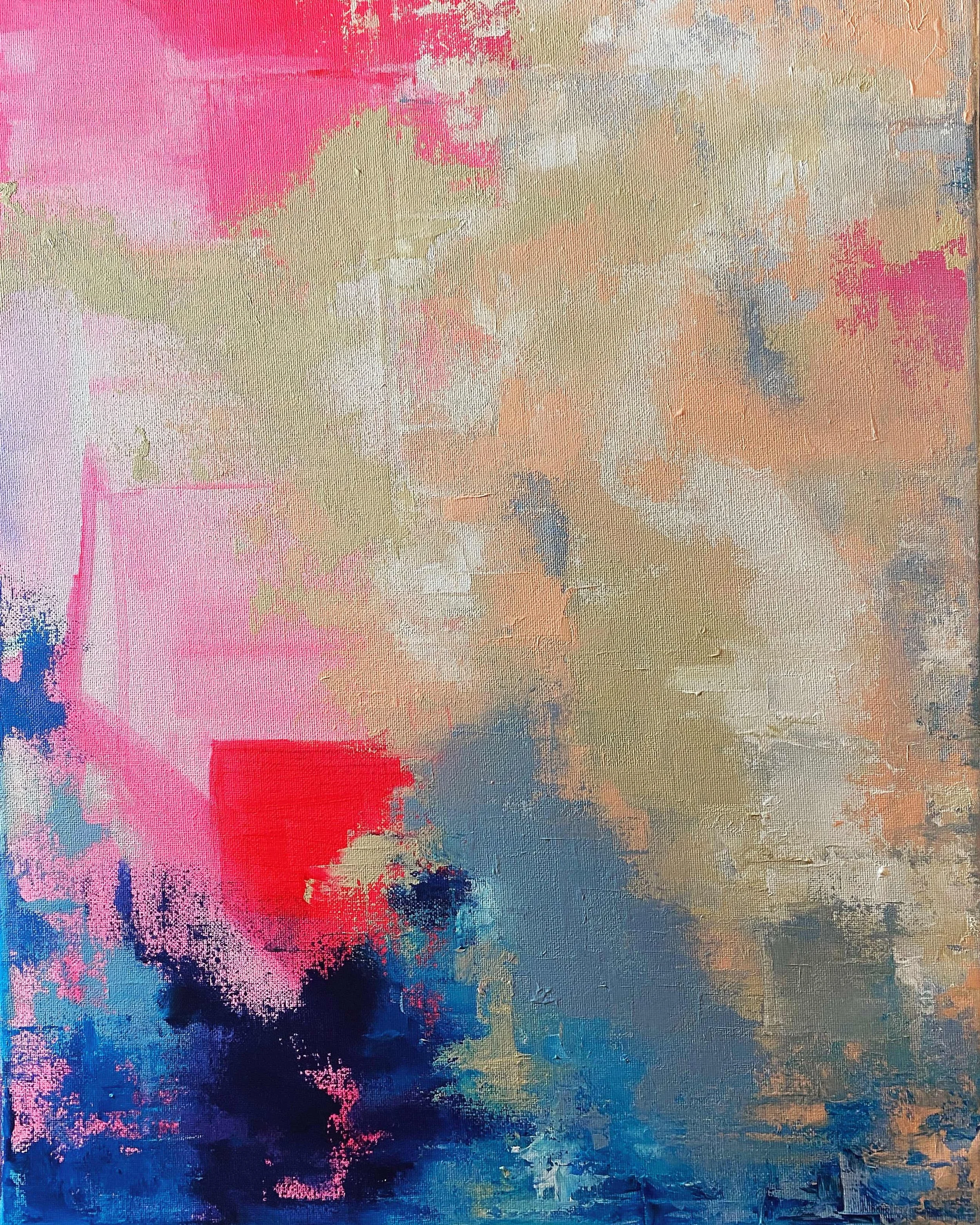 RED SKY AT NIGHT  ©ELEANORTHOM 2022
Acrylic on canvas, 29.7 x 42 cm 
[SOLD] 