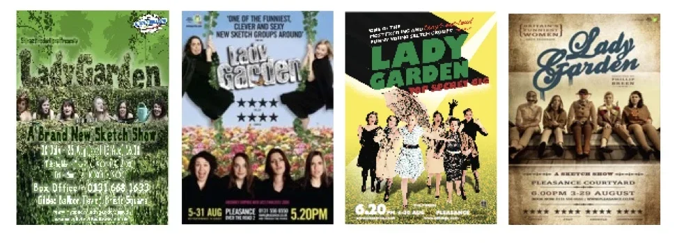 Edinburgh Festival Posters 2008-2011 ©Lady Garden/ Andy Hollingworth / Idil Sukan 
