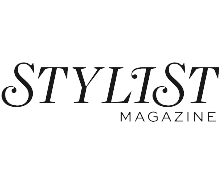 Stylish black and white logo for Stylist Magazine.