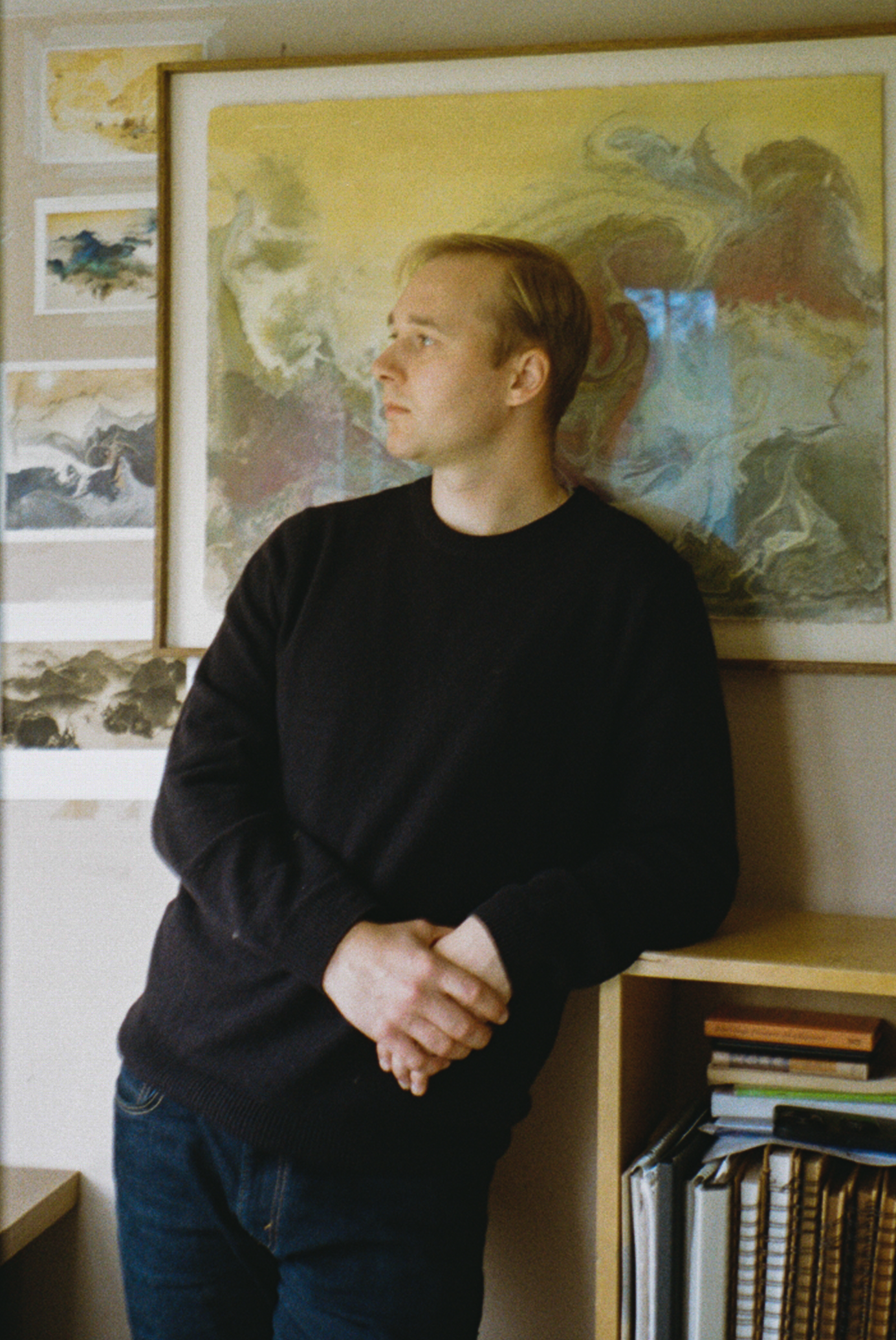 Prasad in his studio