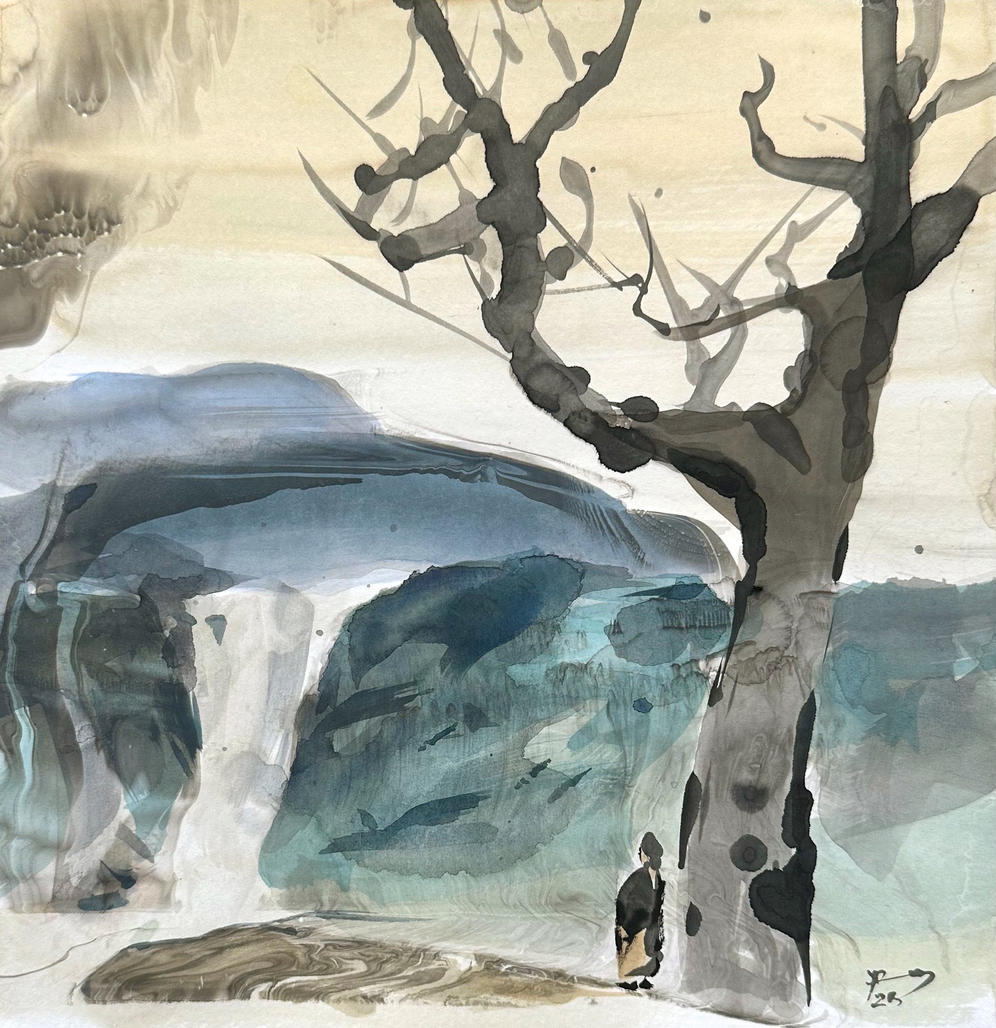 Pondering the Waterfall, 2025