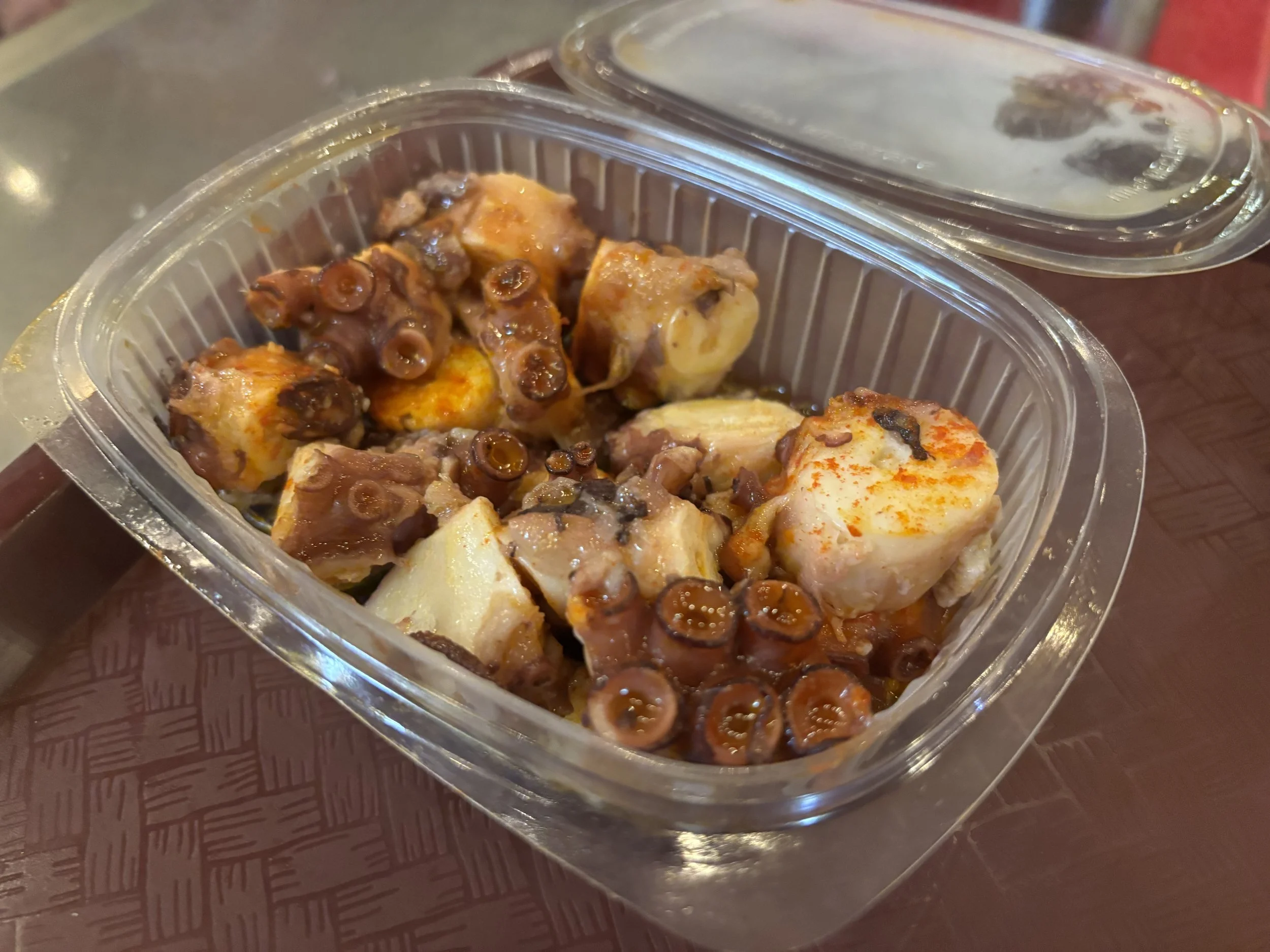 Una ración de pulpo para llevar en su tupper
