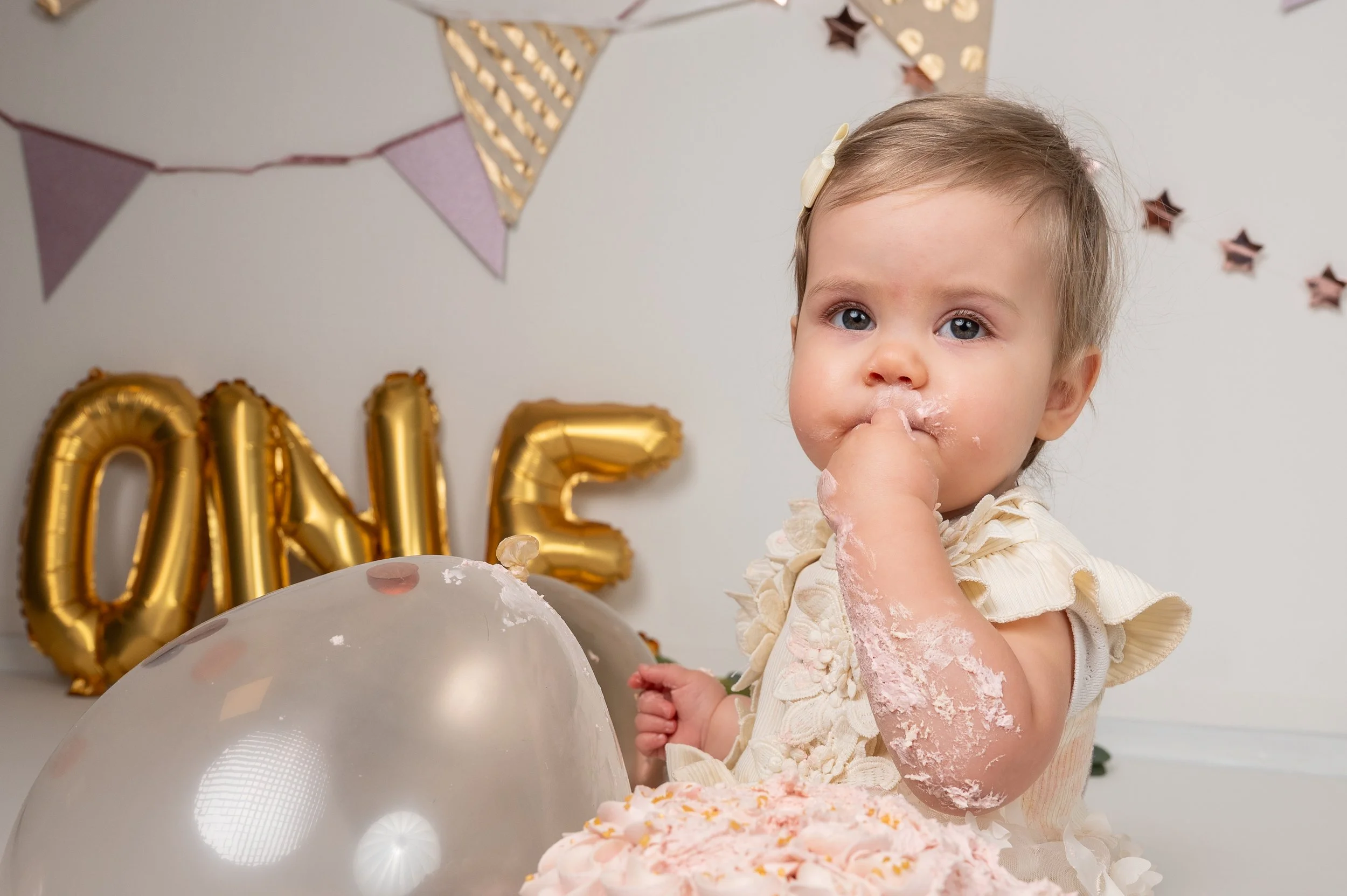 handgemaakte meptaart van Cupacake Obdam voor cake smash fotoshoot