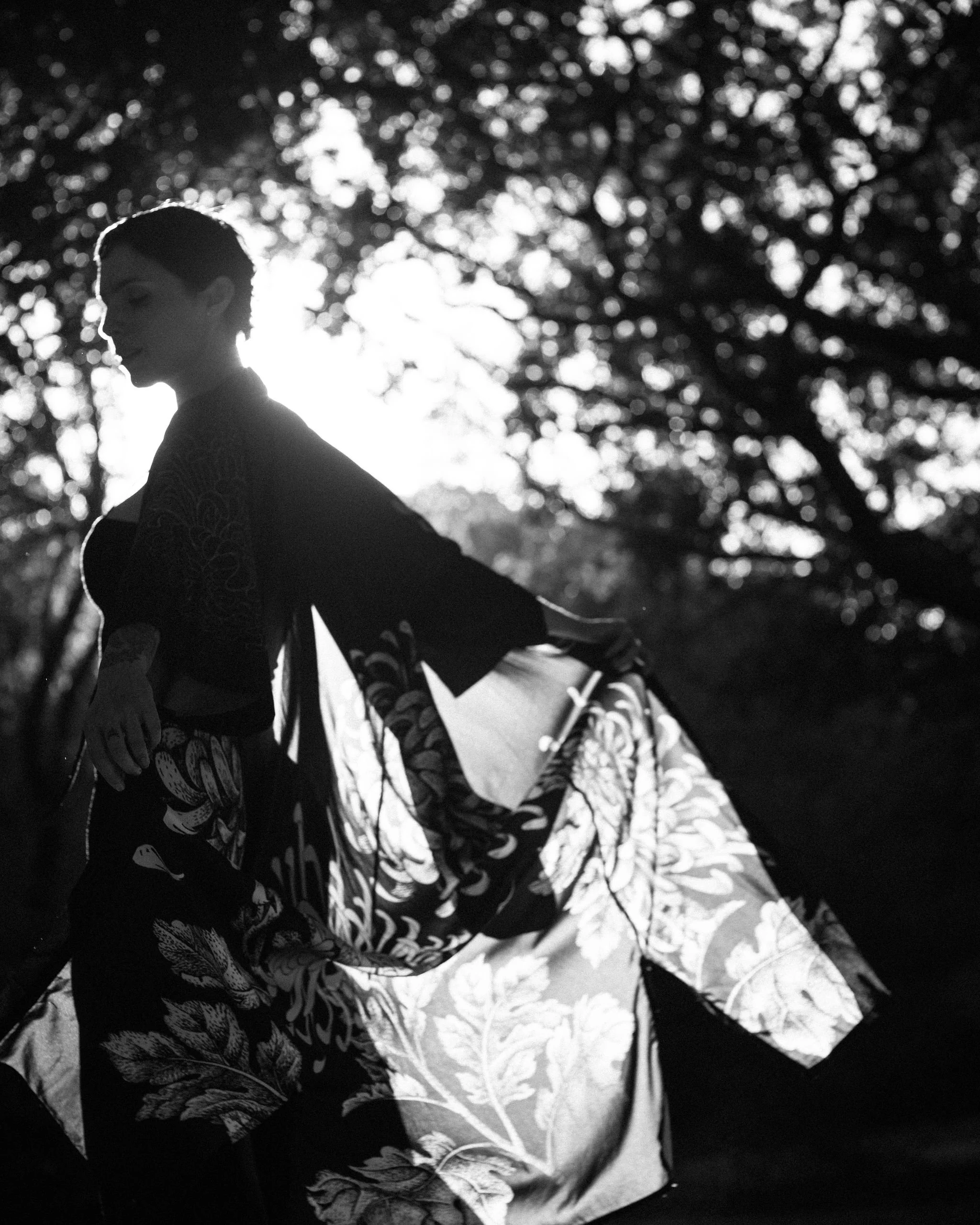 Personal branding photograph of London based Reiki healer in the forest