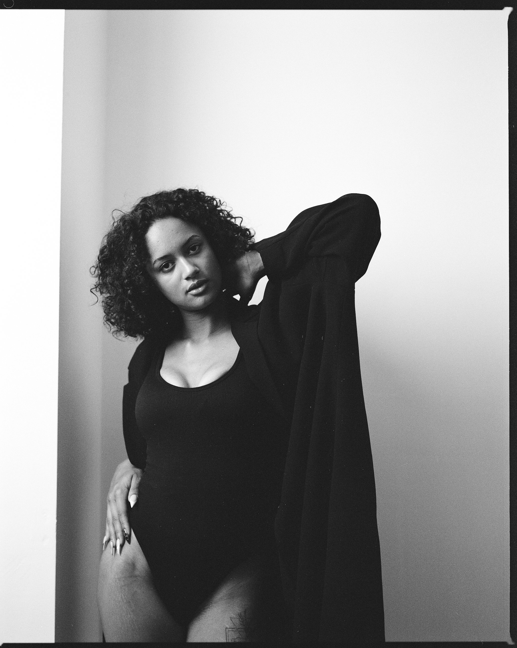 Actors Headshot Photograph of a woman shot on medium format film