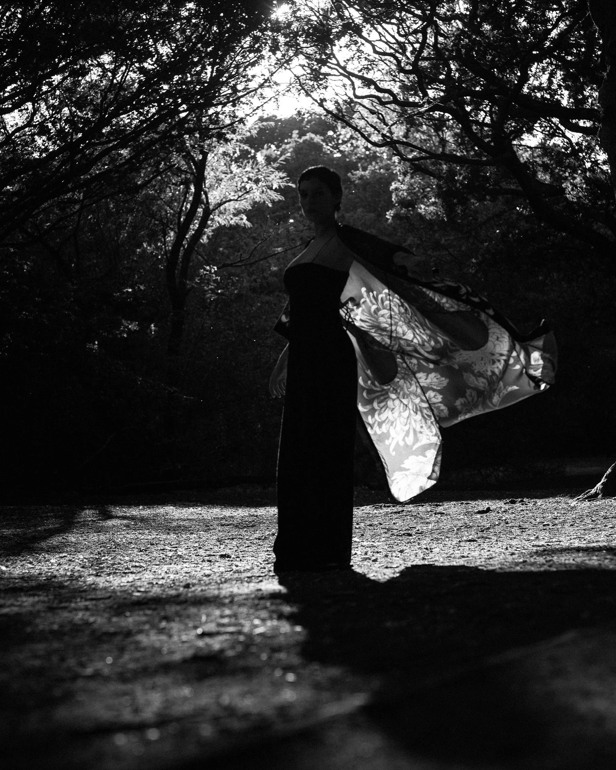 Personal branding photograph of London based Reiki healer in the forest