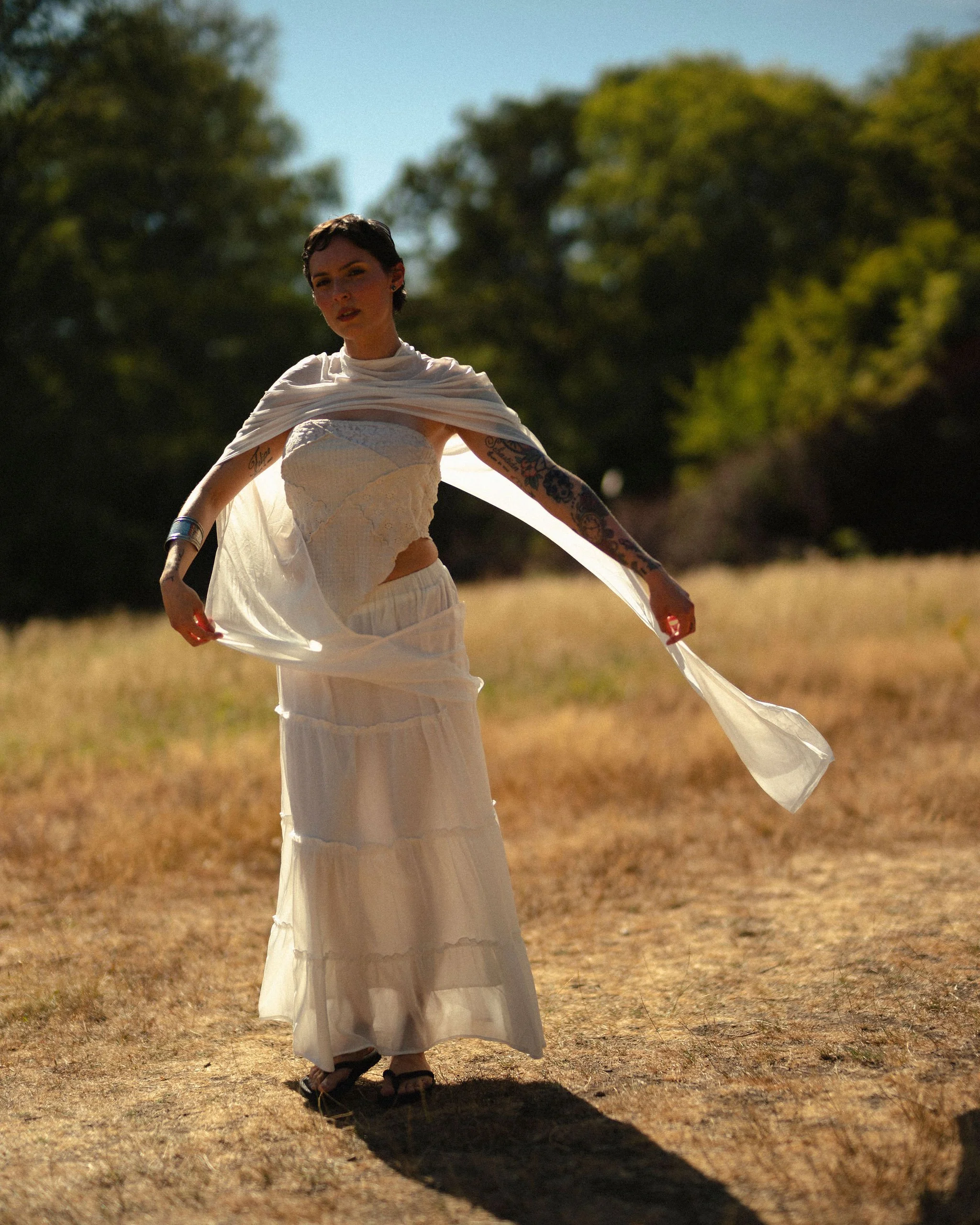 Personal branding photograph of London based Reiki healer in the forest