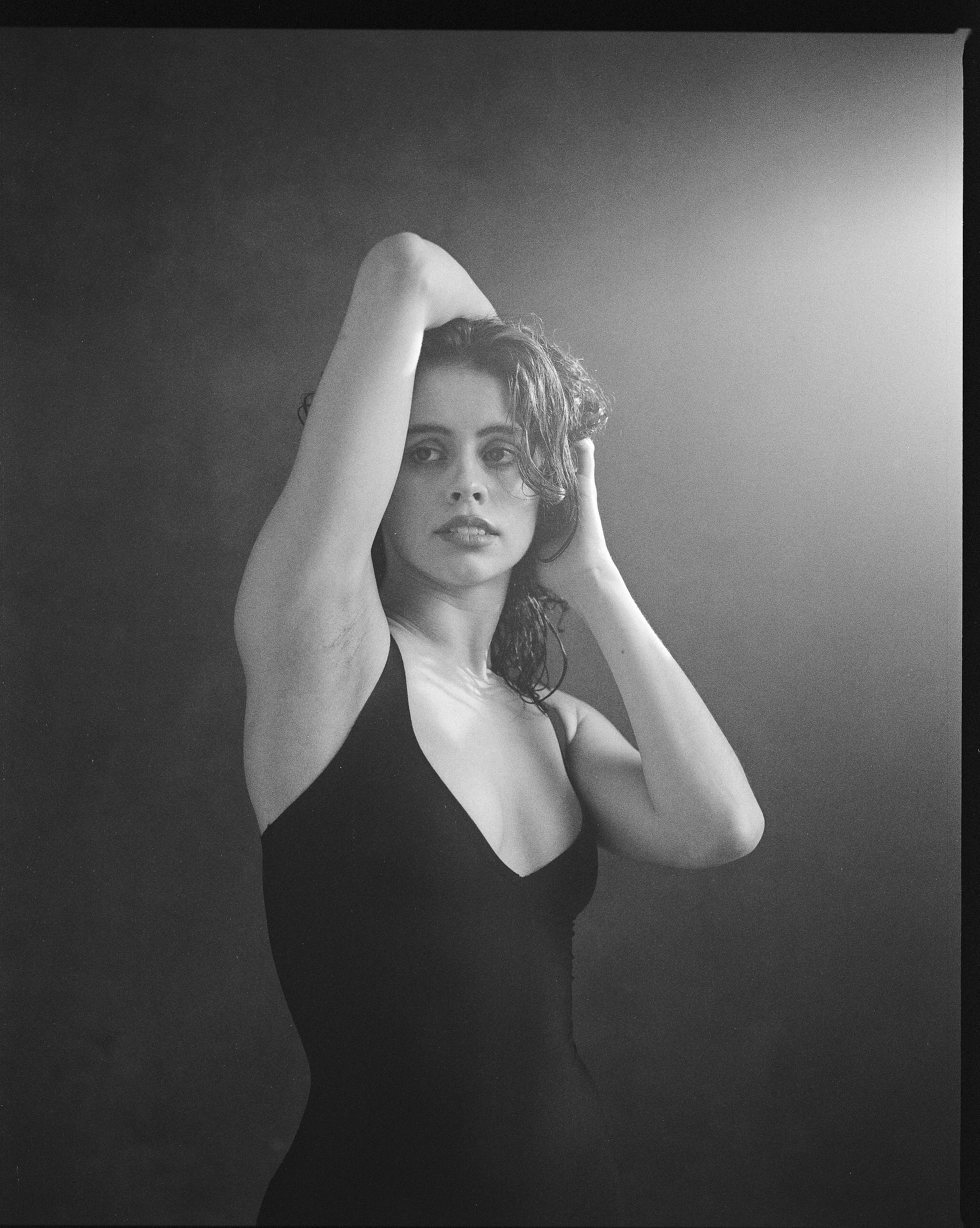 Actors Headshot Photograph of a woman shot on medium format film