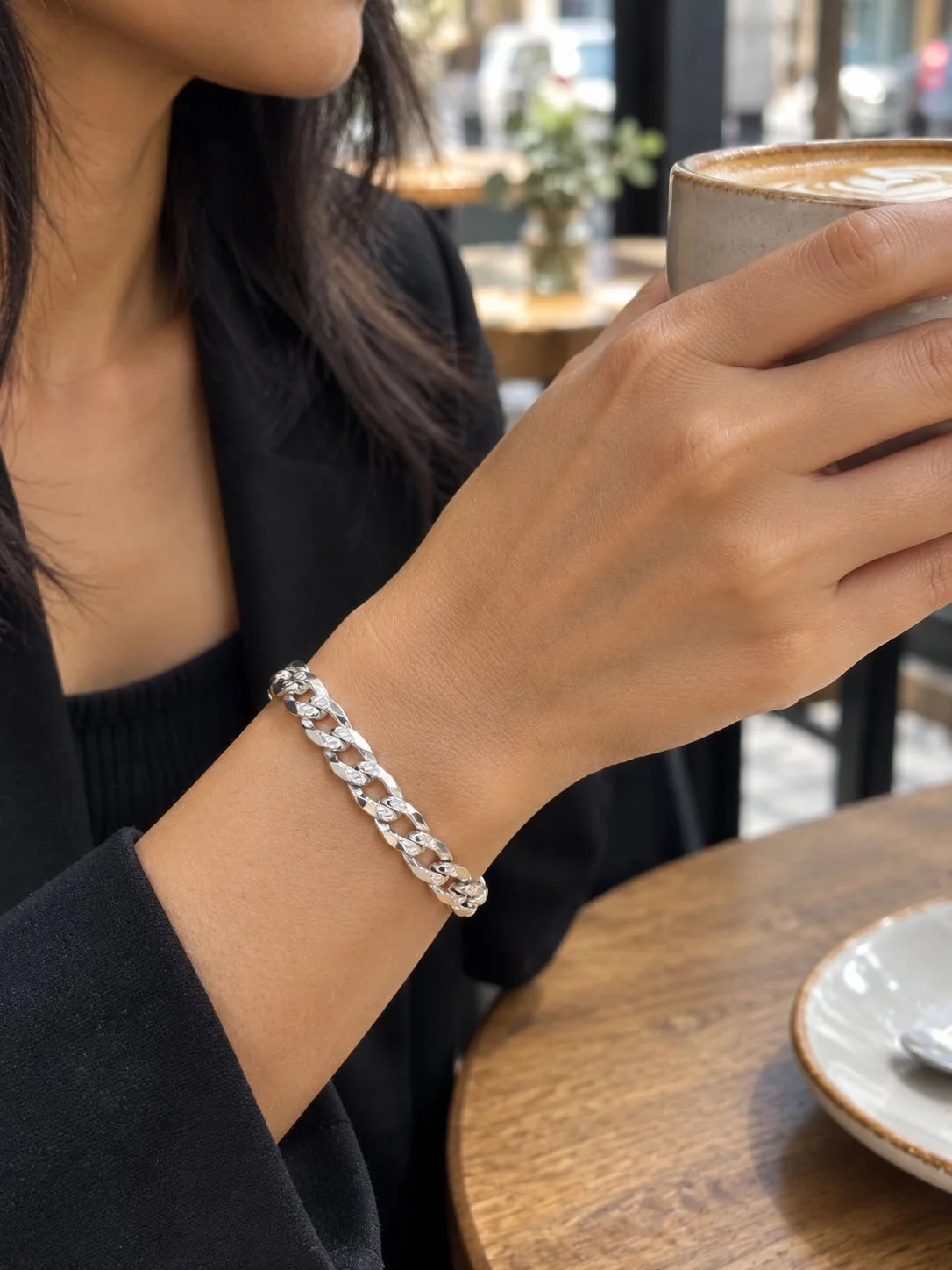 Chunky Silver Chain Bracelet