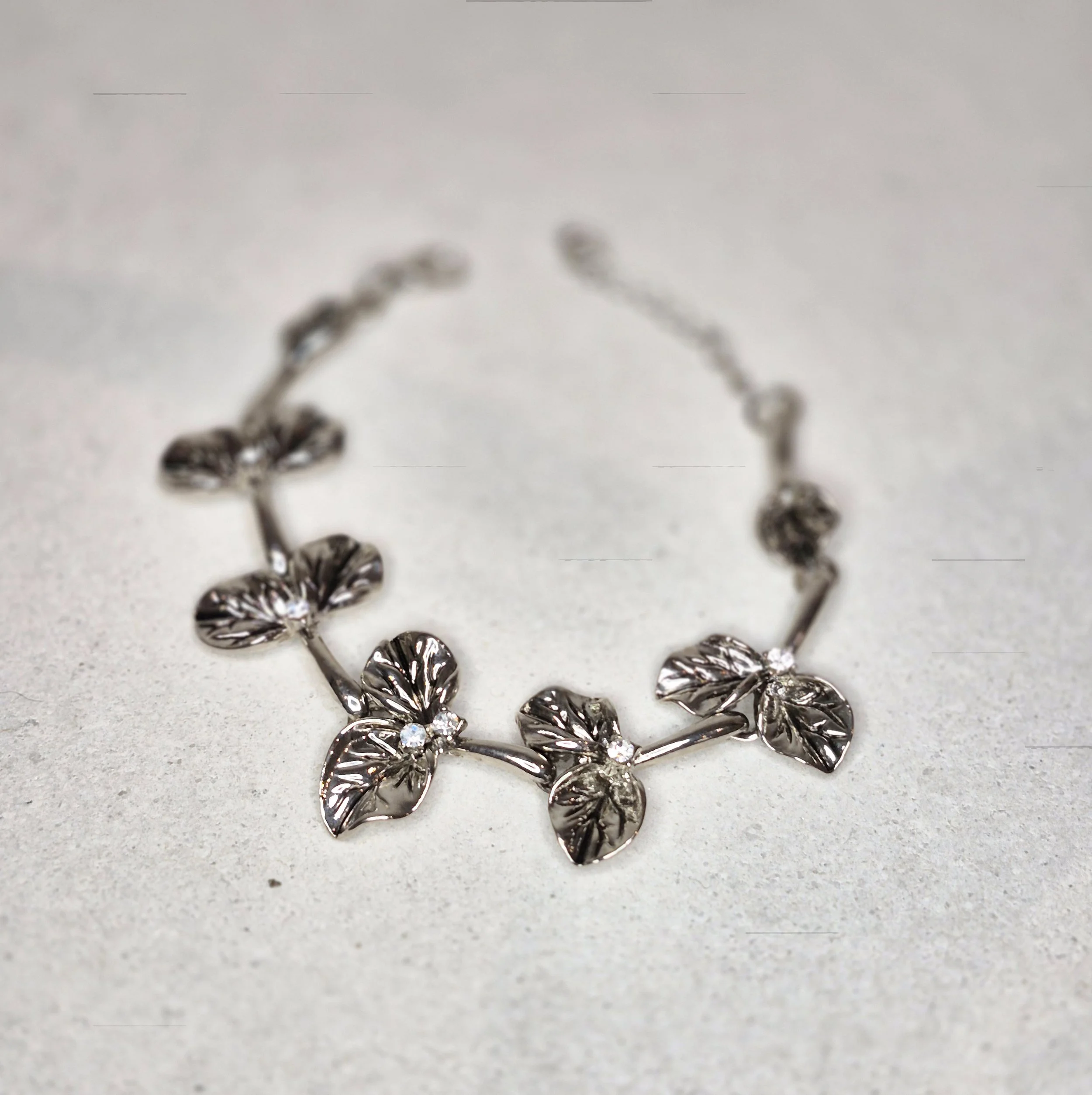 Silver Leaf Bracelet