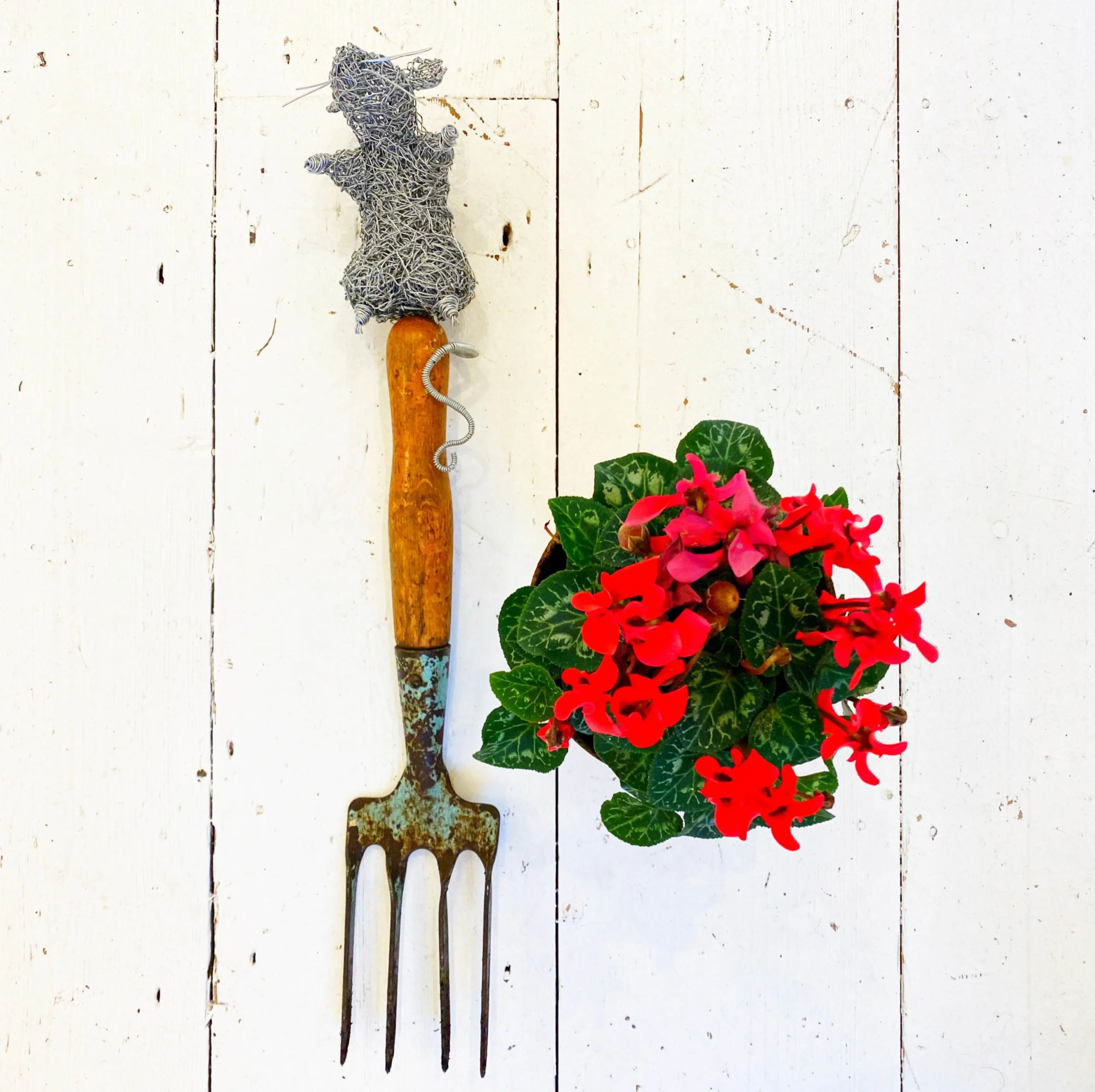 David Metcalff Handmade Mouse - Mounted on Reclaimed Tool