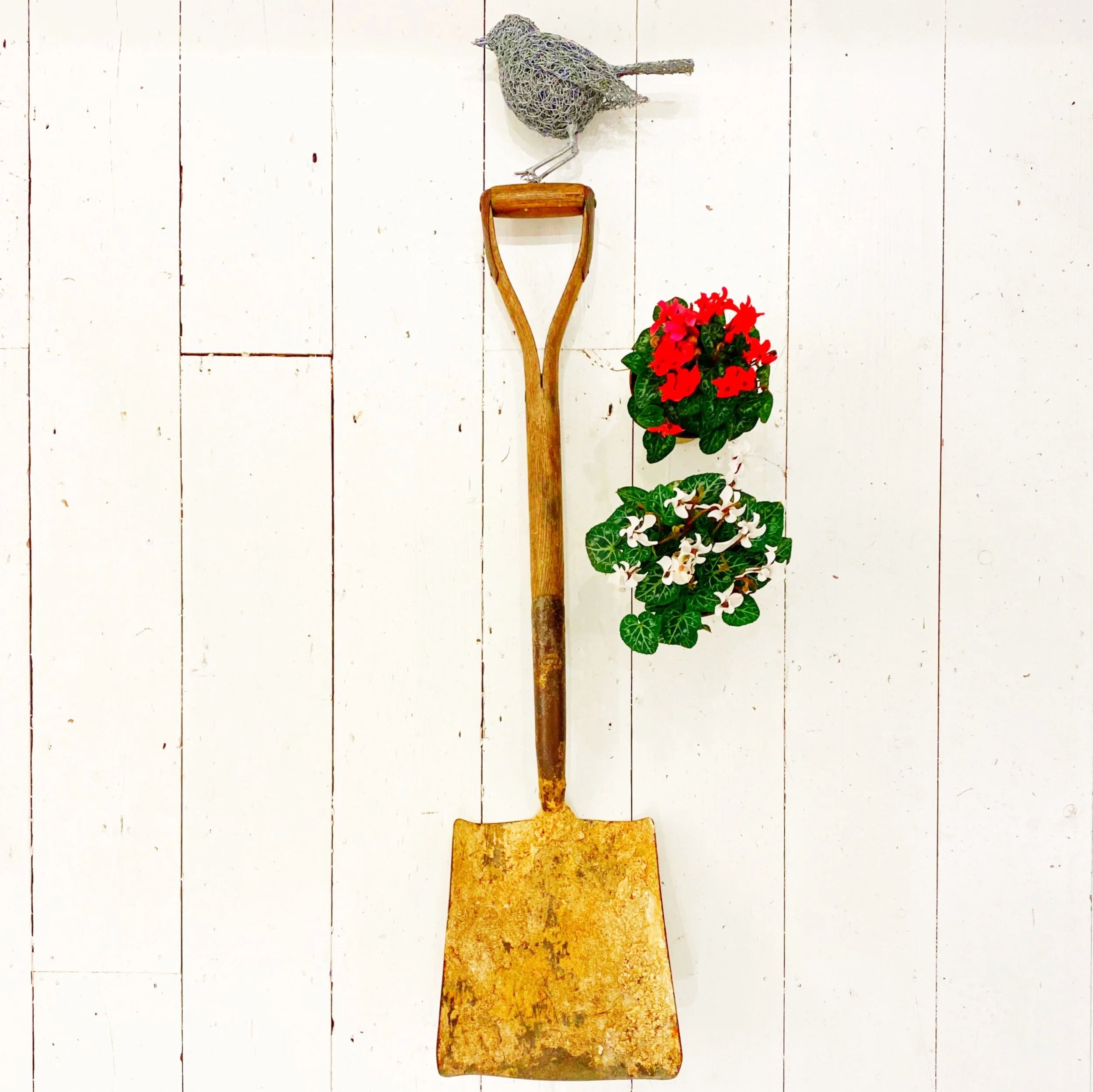 David Metcalff Handmade Wire Bird - Mounted on Reclaimed Tool