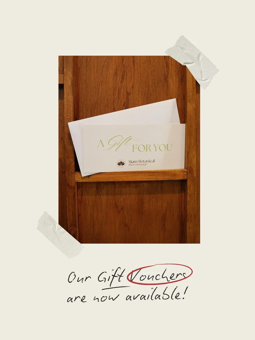 Looking for a thoughtful gift? 🎁
Our gift vouchers are now available &mdash; perfect for treating someone special 💆&zwj;♀️💖
Ask our friendly staff to get one for you!

#SiamBotanical #ThaiMassage #MelbourneMassage