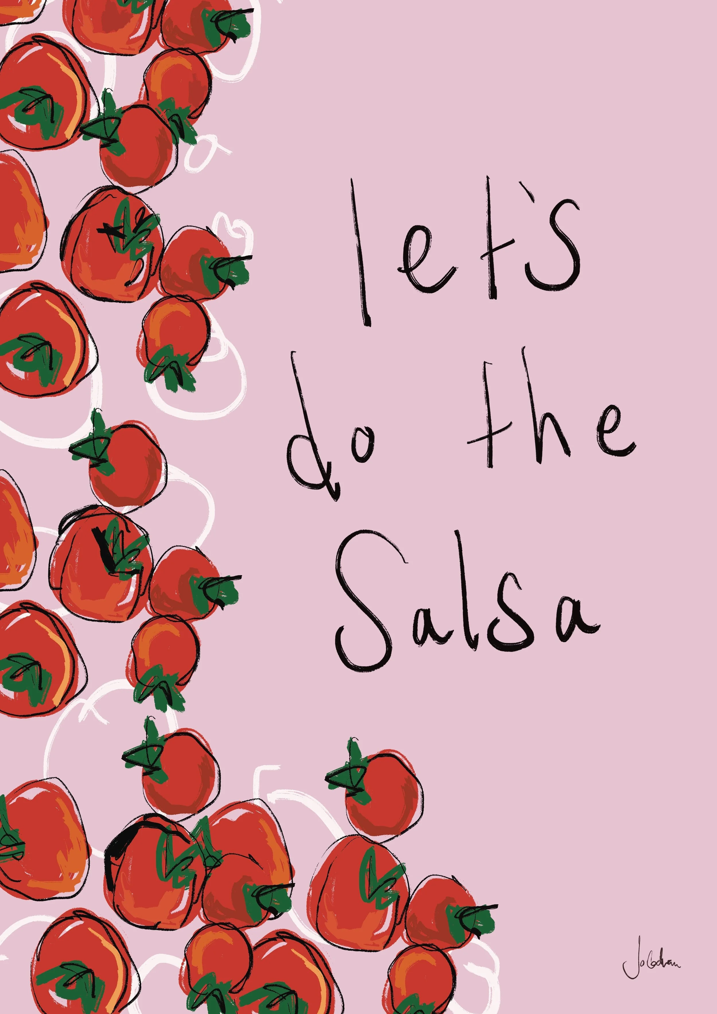 Lets do the Salsa Tomato Art Print