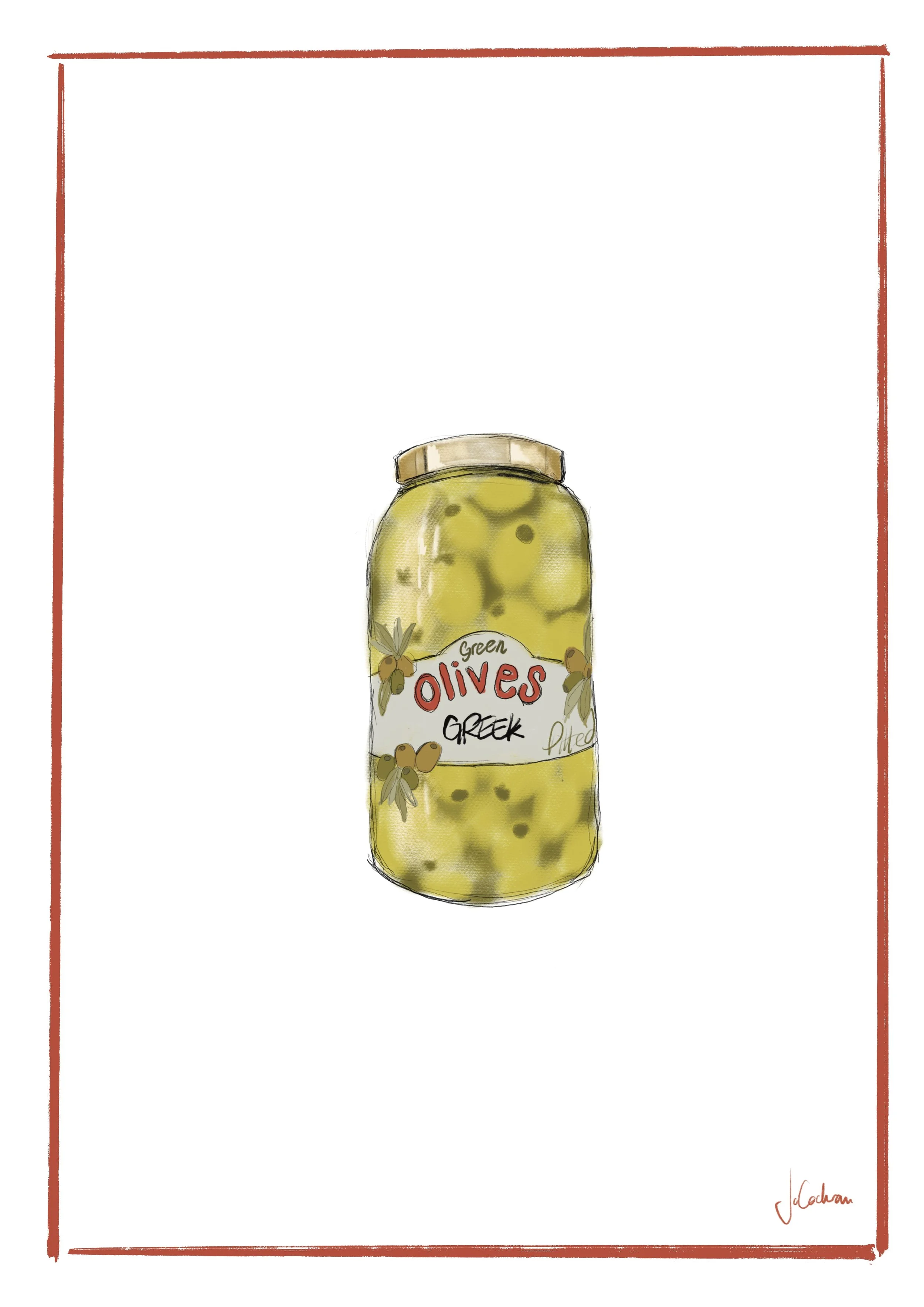 Art print - Olives