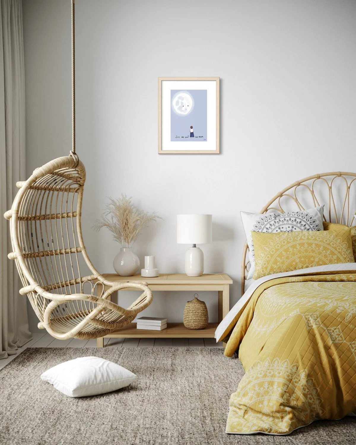 Art Print - Just me and the Moon