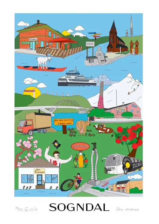 SOGNDAL - Giclée