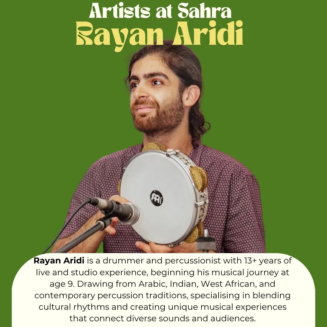 Rayan Aridi will be joining us for Sahra Vol. 3 on June 26th at @jamsheedwines to show you how it&rsquo;s done. 🔥

Rayan is a session drummer and percussionist with 13 years of live and studio experience, having begun his musical journey at age nine