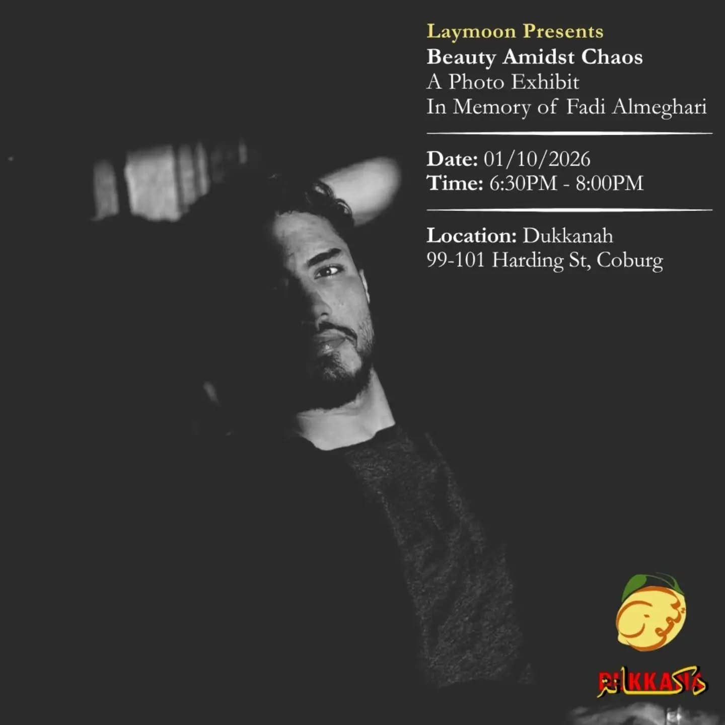Laymoon presents: Beauty Amidst Chaos - A photo exhibit, in memory of Fadi AlMeghari

➡️ Swipe for photos/details

Fadi was a 25 year old Palestinian photojournalist, poet, and dedicated community volunteer from Gaza. Fadi, alongside members of his f