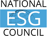 Blue background with white text reading 'ESG'.