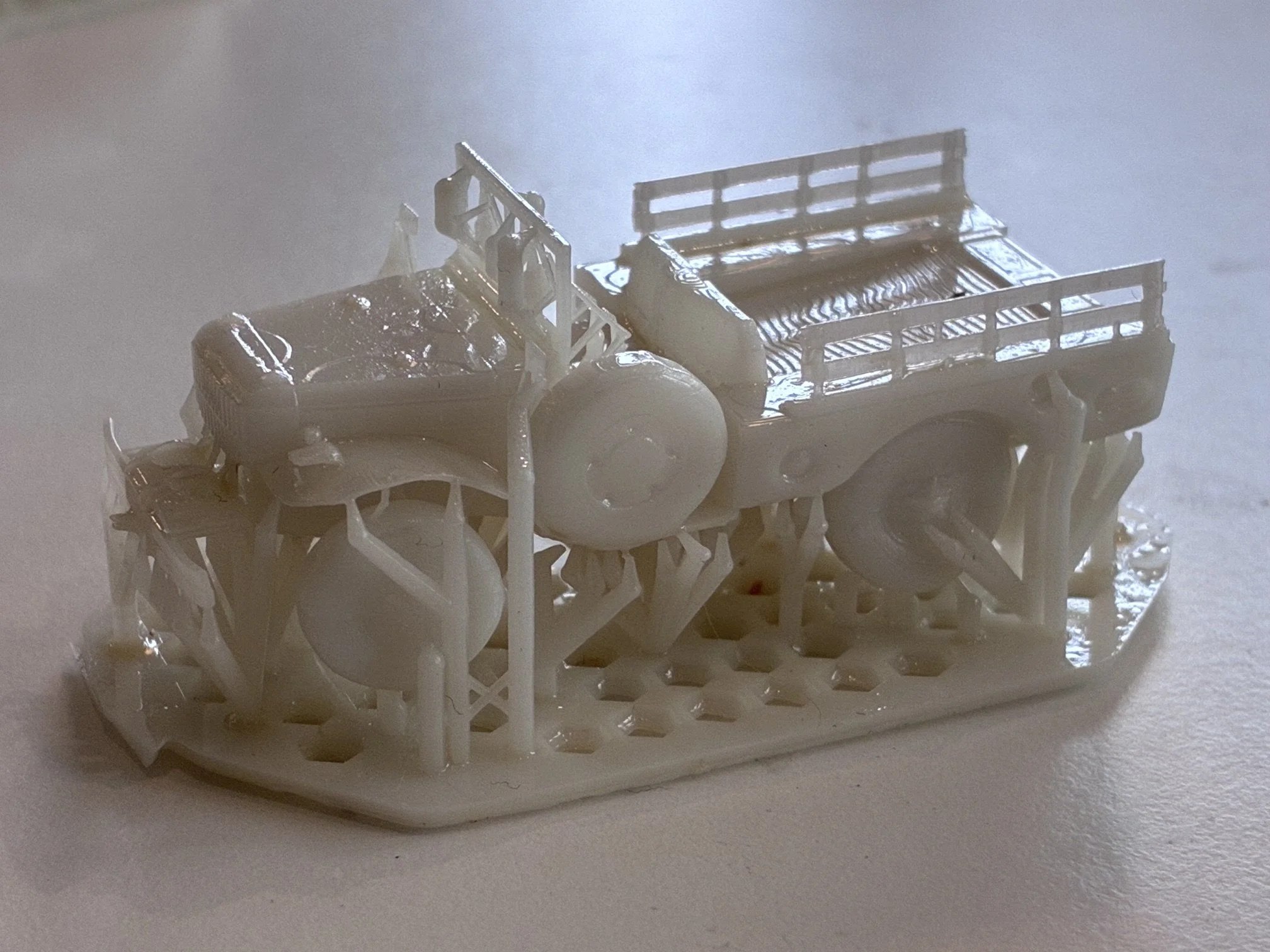 Resin print of a Swedish military jeep from 1950ths scale 1:72
