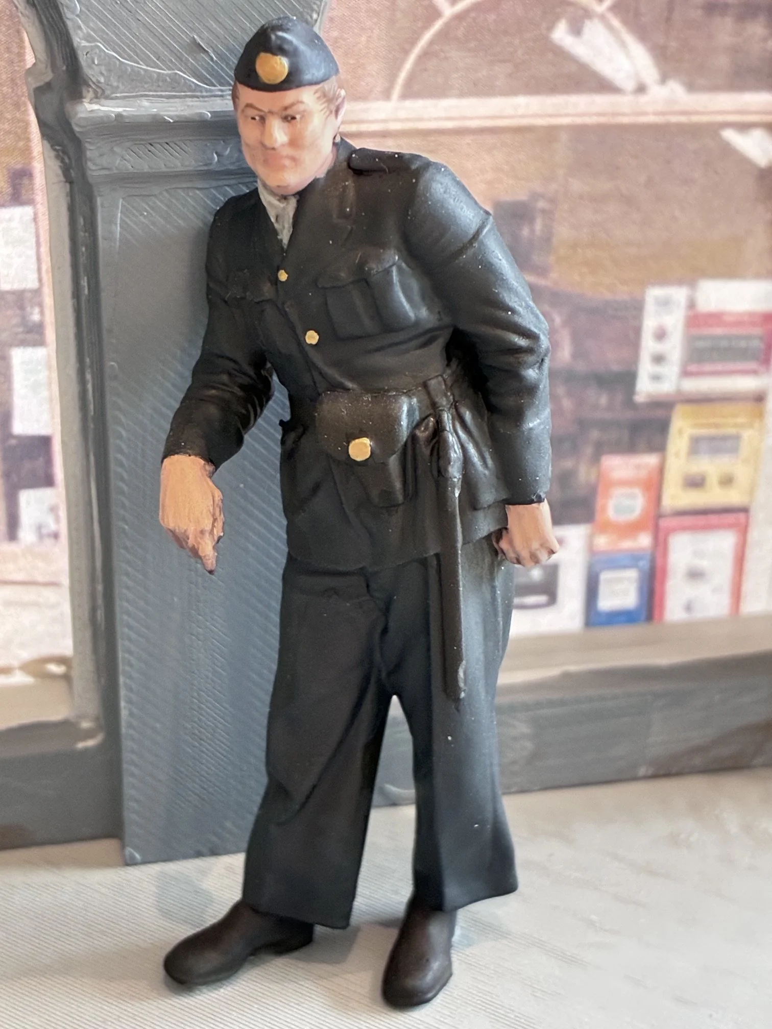 Painted version of 1950ths policeman printed in Resin. Painted by Christpher Chan