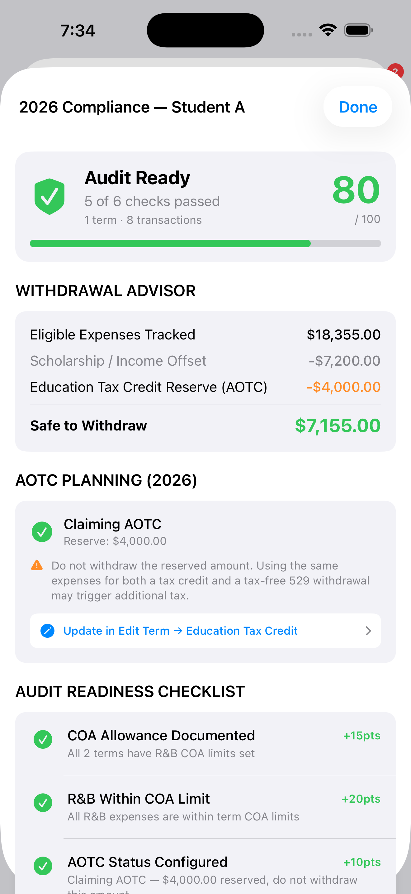 iPhone, Audit Prep Analysis 