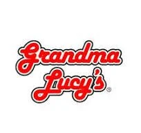 Grandma Lucy's logo with red and black text on a white background