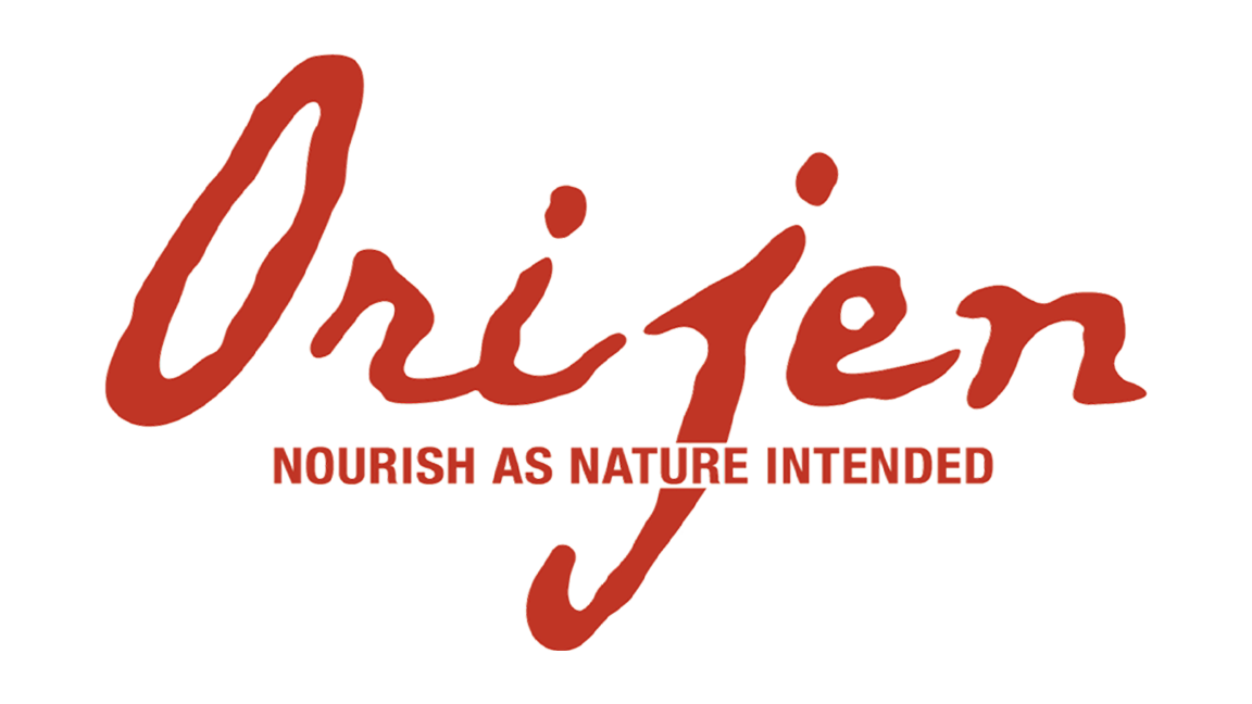 Stylized text reading "Oisín" with a tagline below that says "Nourish as Nature Intended" in red font.