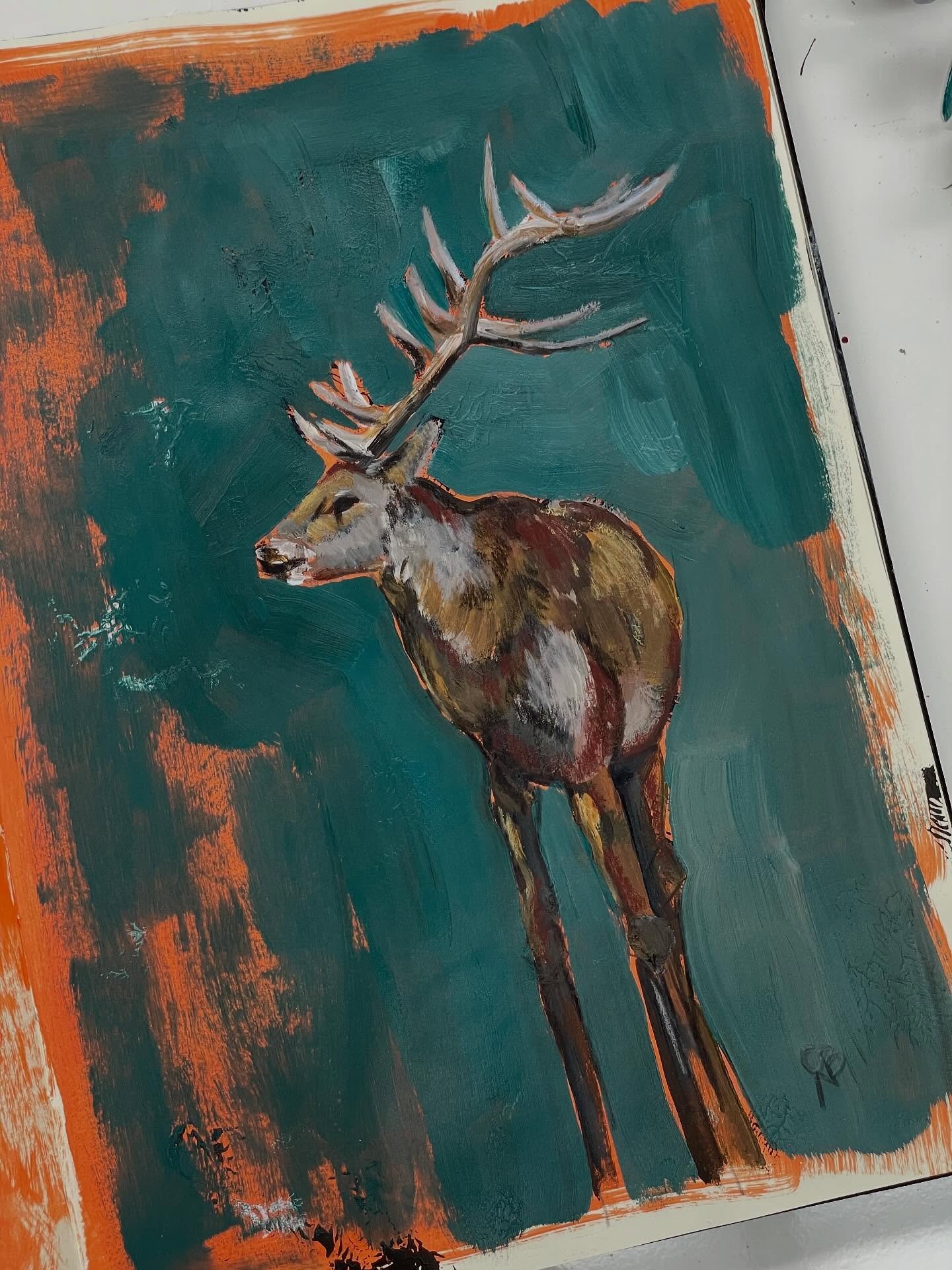 Working out ideas and how introducing a new colour into the line up would affect my established palette. 

Loving the pop of orange, but how much do I love it? 

#sketchbook #colourpalette #elkart