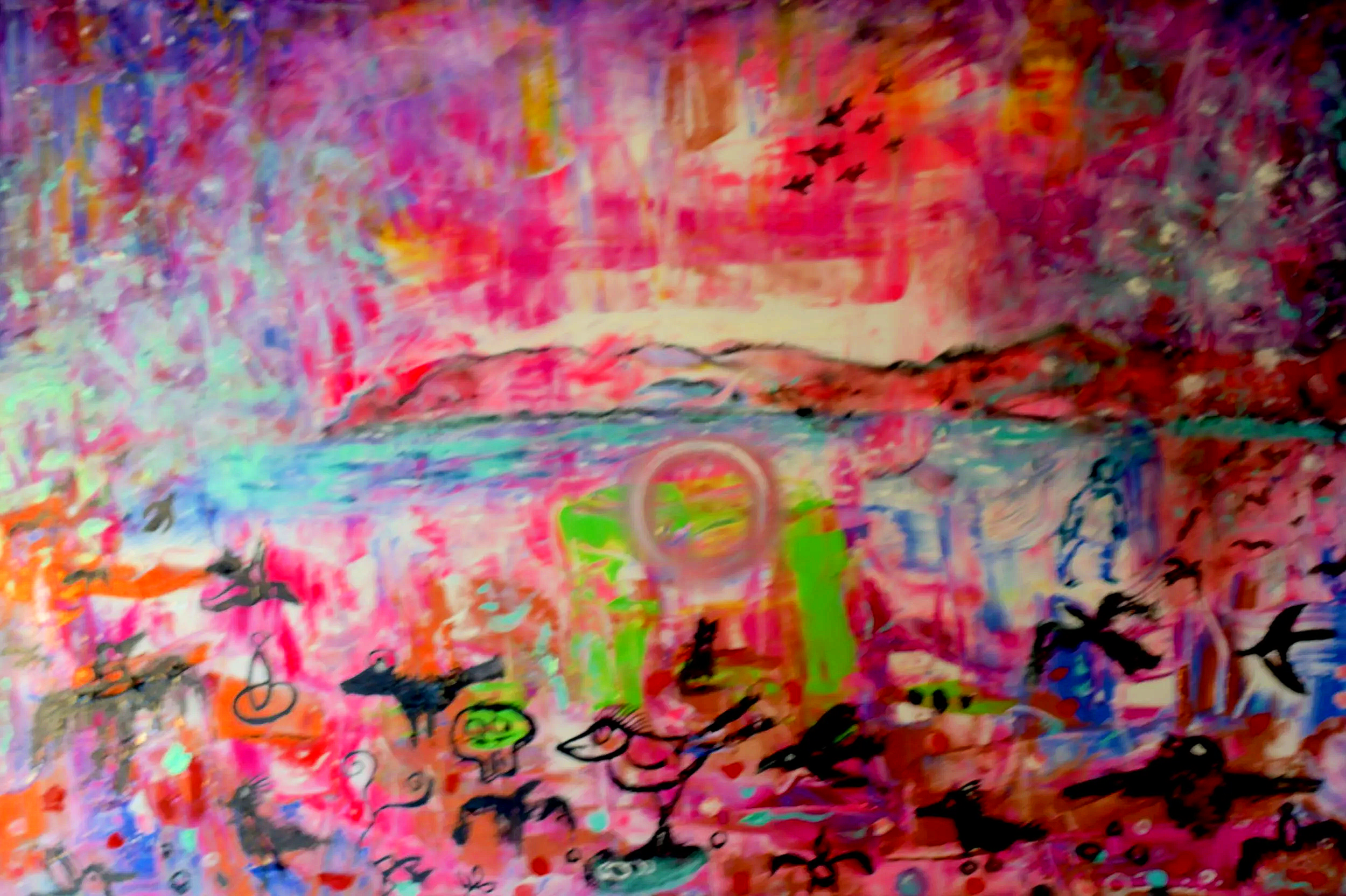 Easter in the Ukraine [200X350cm] mixed media on canvas 2024. 2000US
