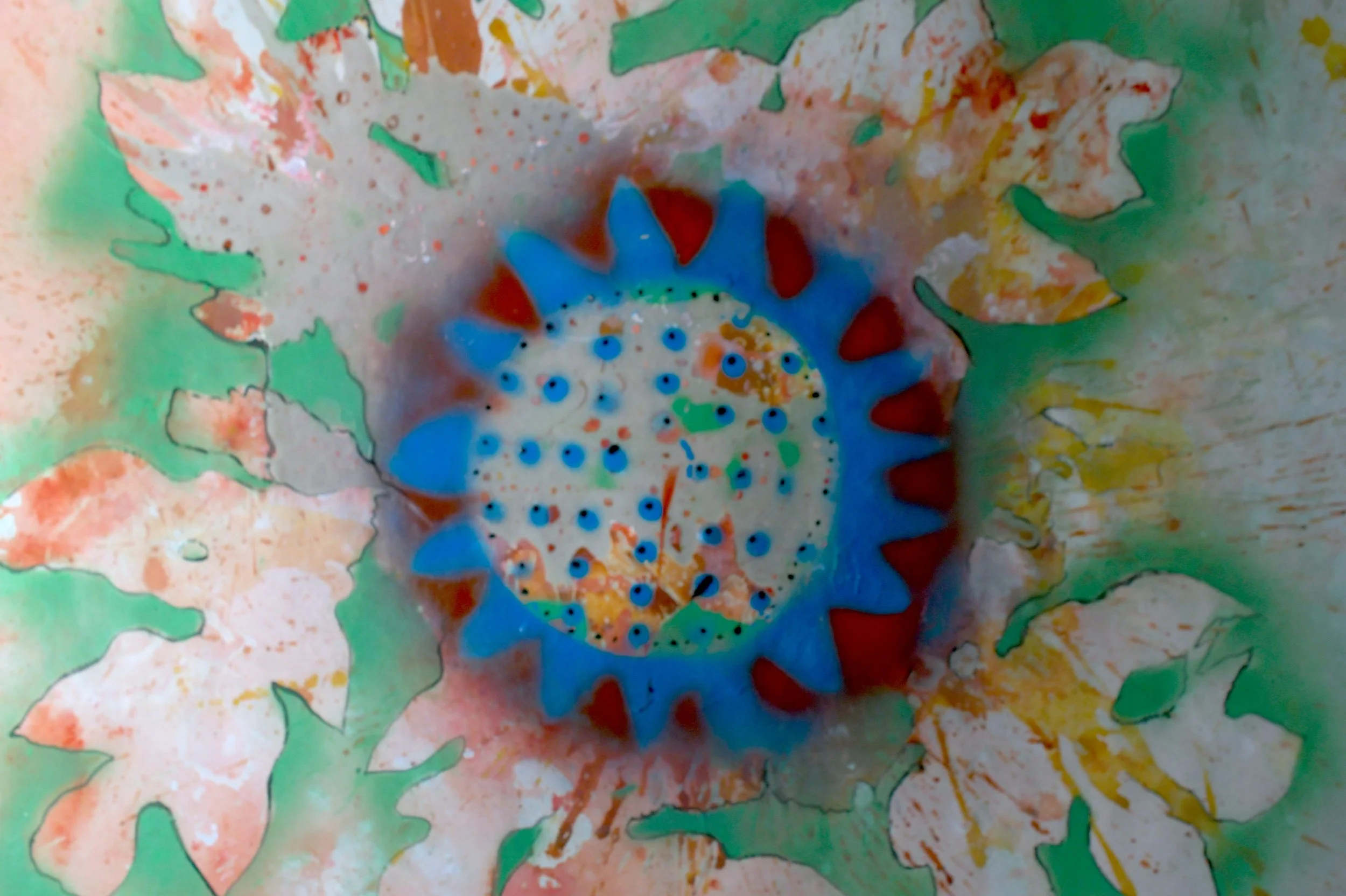 Blue Microbe in India [62X80cm] 2016
