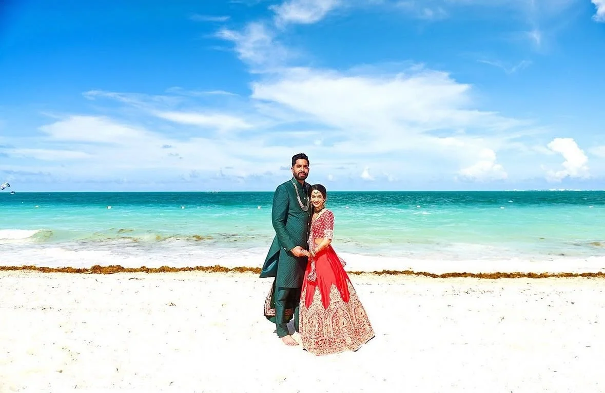 Blue skies, ocean tides, and the art of celebration. A South Asian love story reimagined on the shores of Canc&uacute;n &mdash; designed for beauty, grounded in meaning. 🌊💍 Love, planned to perfection.

#LiveLoveVow #destinationwedding #southasianw