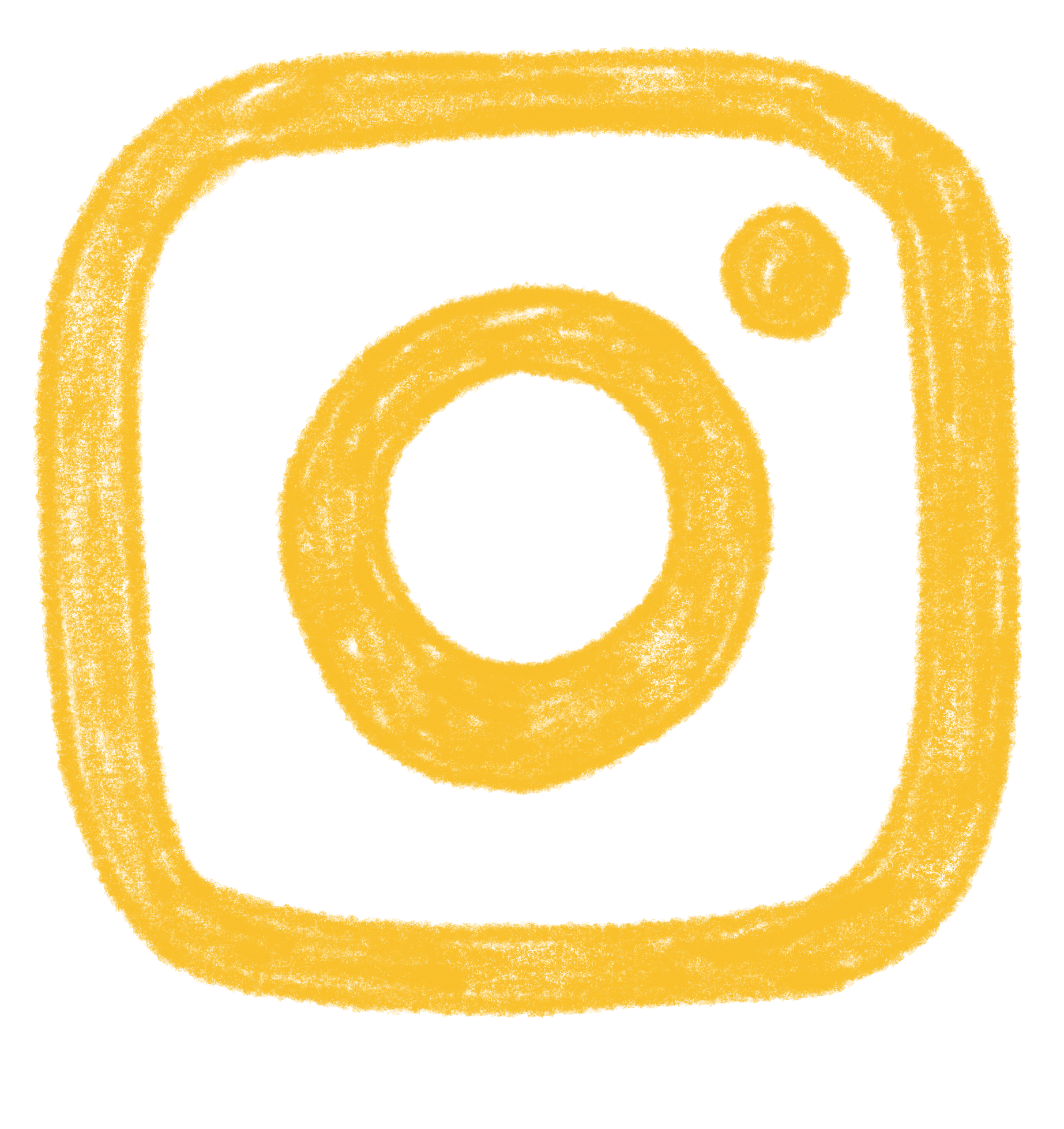 Yellow Instagram logo on black background.
