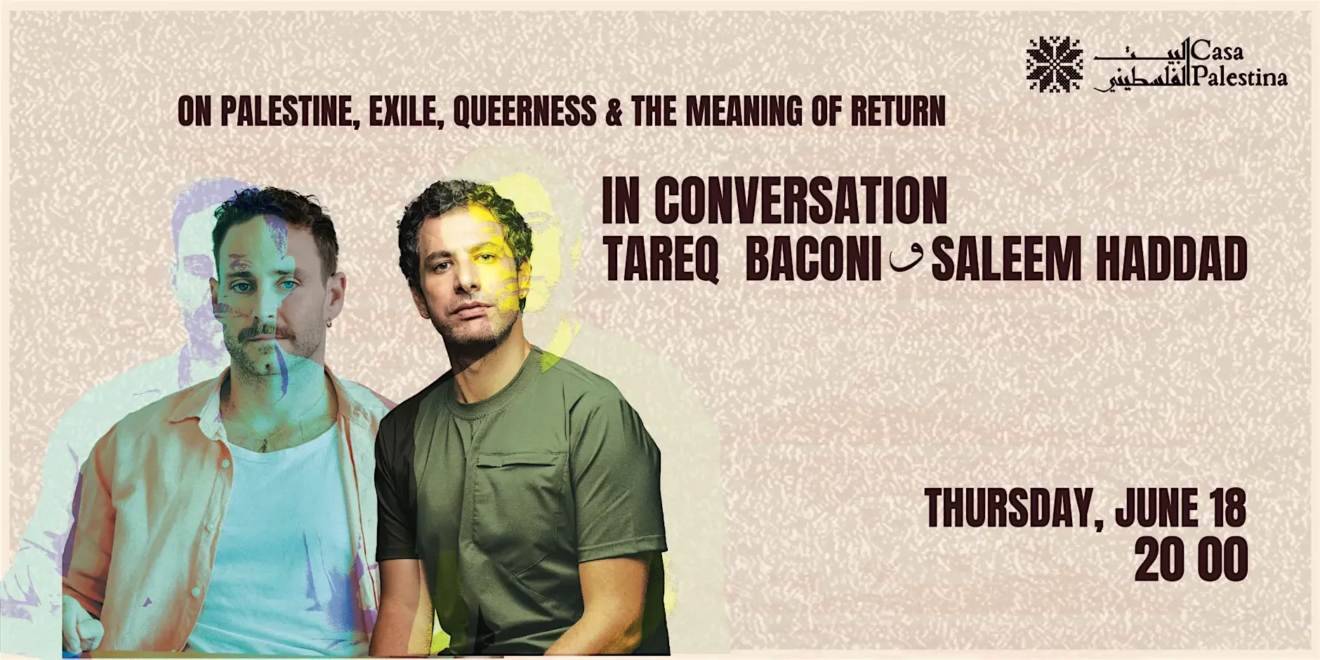In conversation with Tareq Baconi & Saleem Haddad