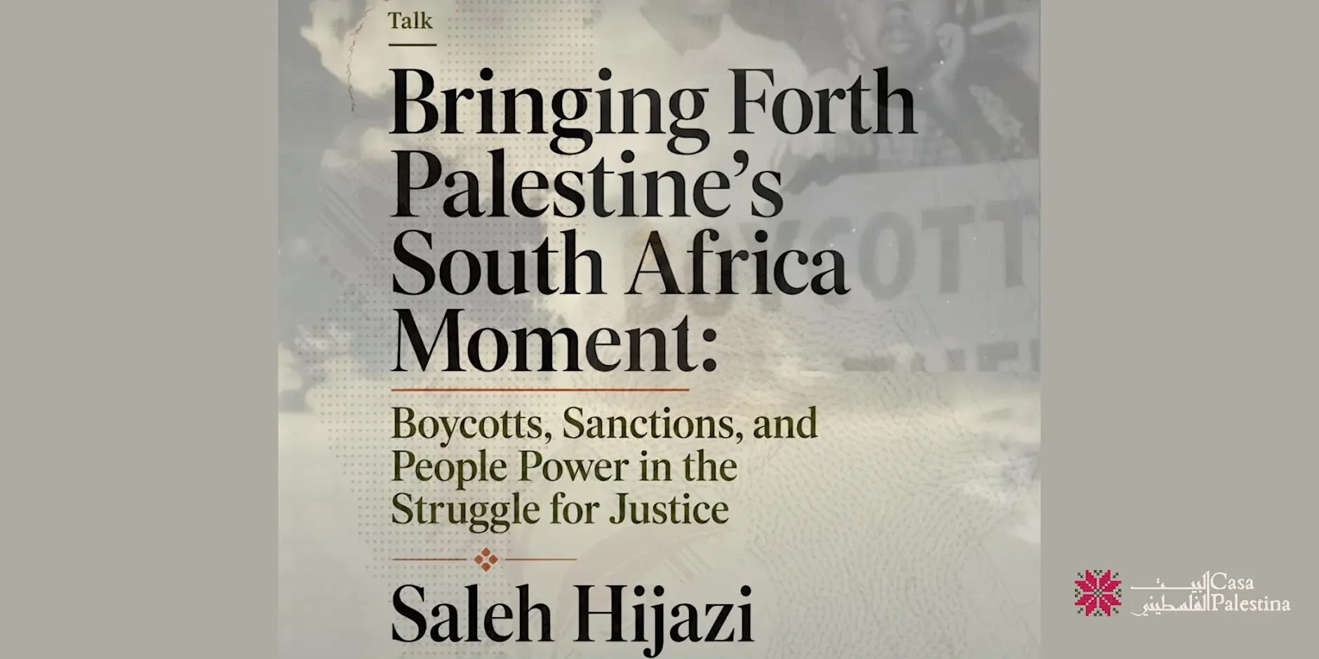 Bringing Forth Palestine’s South Africa Moment