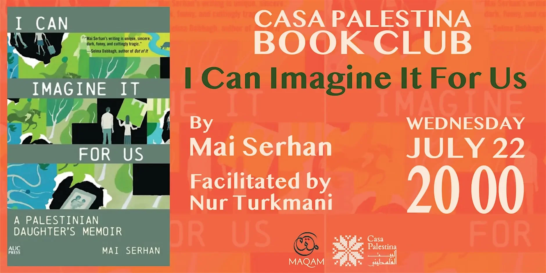 Casa Palestina Book Club: I Can Imagine It For Us