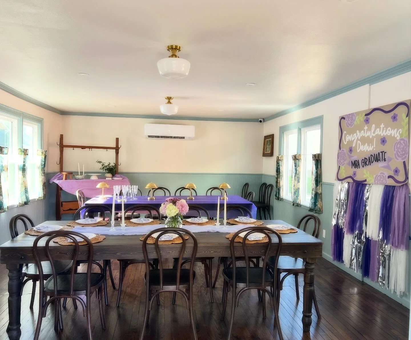 Grad Party in the Cottage House last night! Need a place for a small event, pop up or meeting? Please reach out we would love to help you host your next gathering!