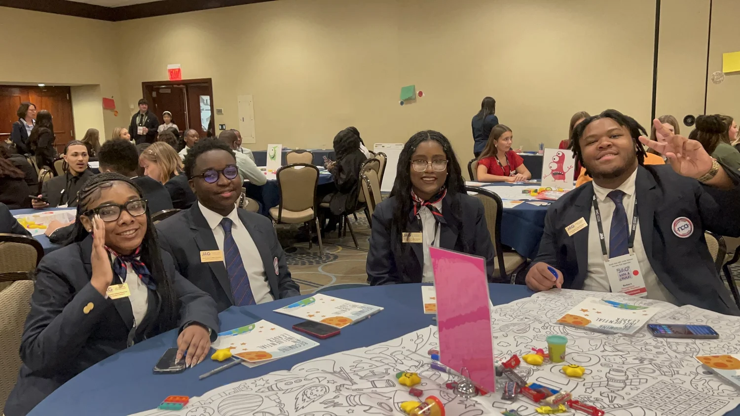 JAG Pennsylvania students participating in a career development experience