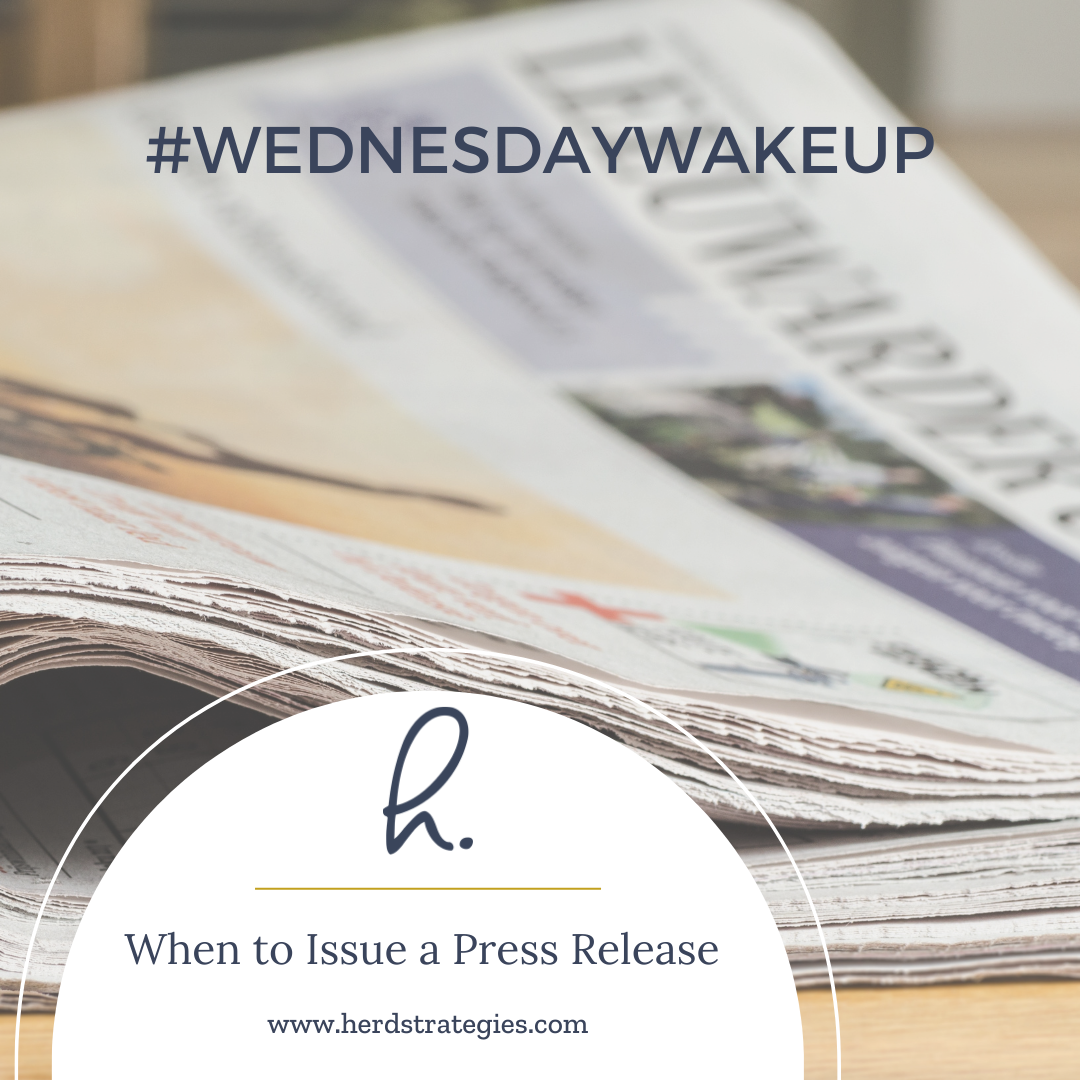 When To Issue A Press Release 