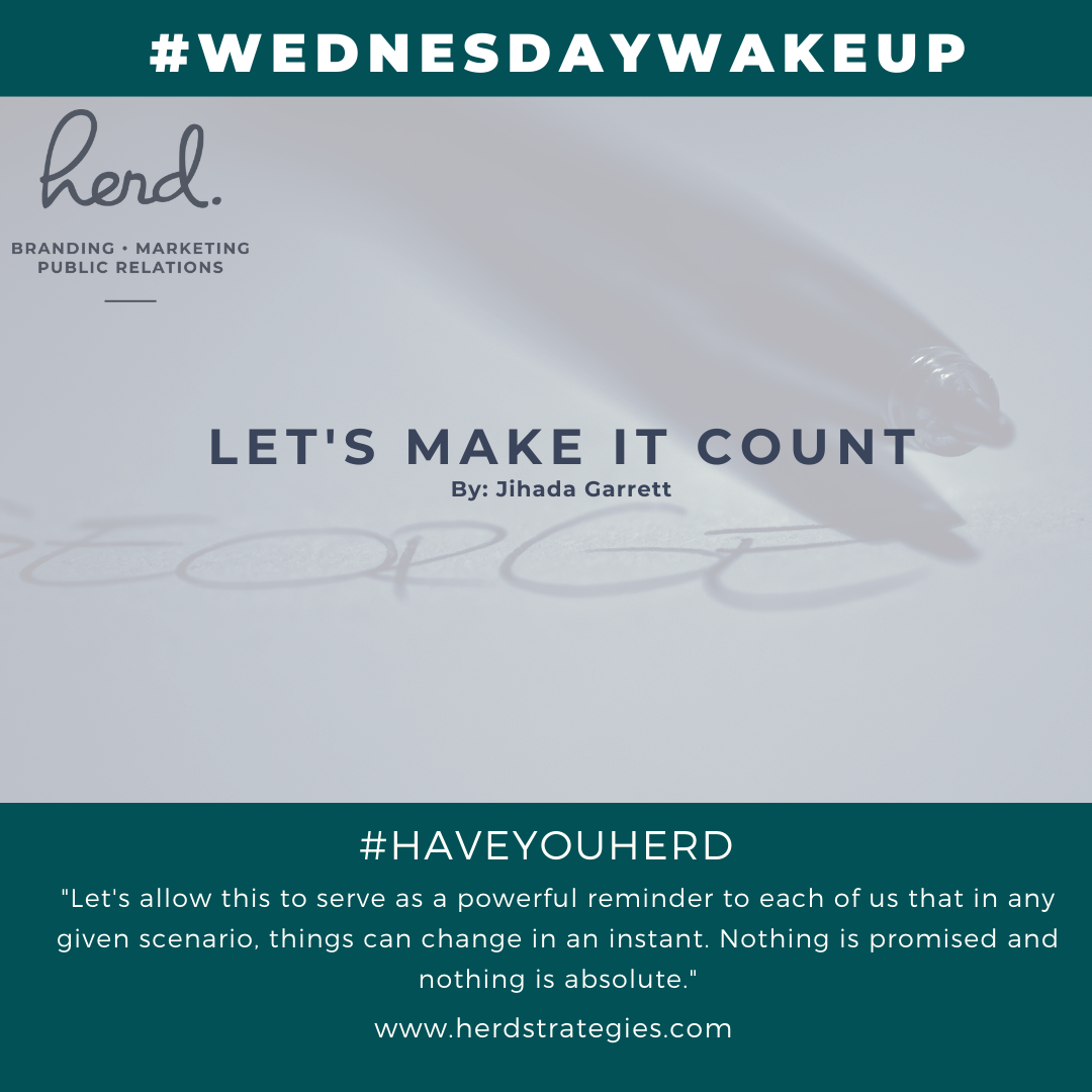 Let’s Make It Count